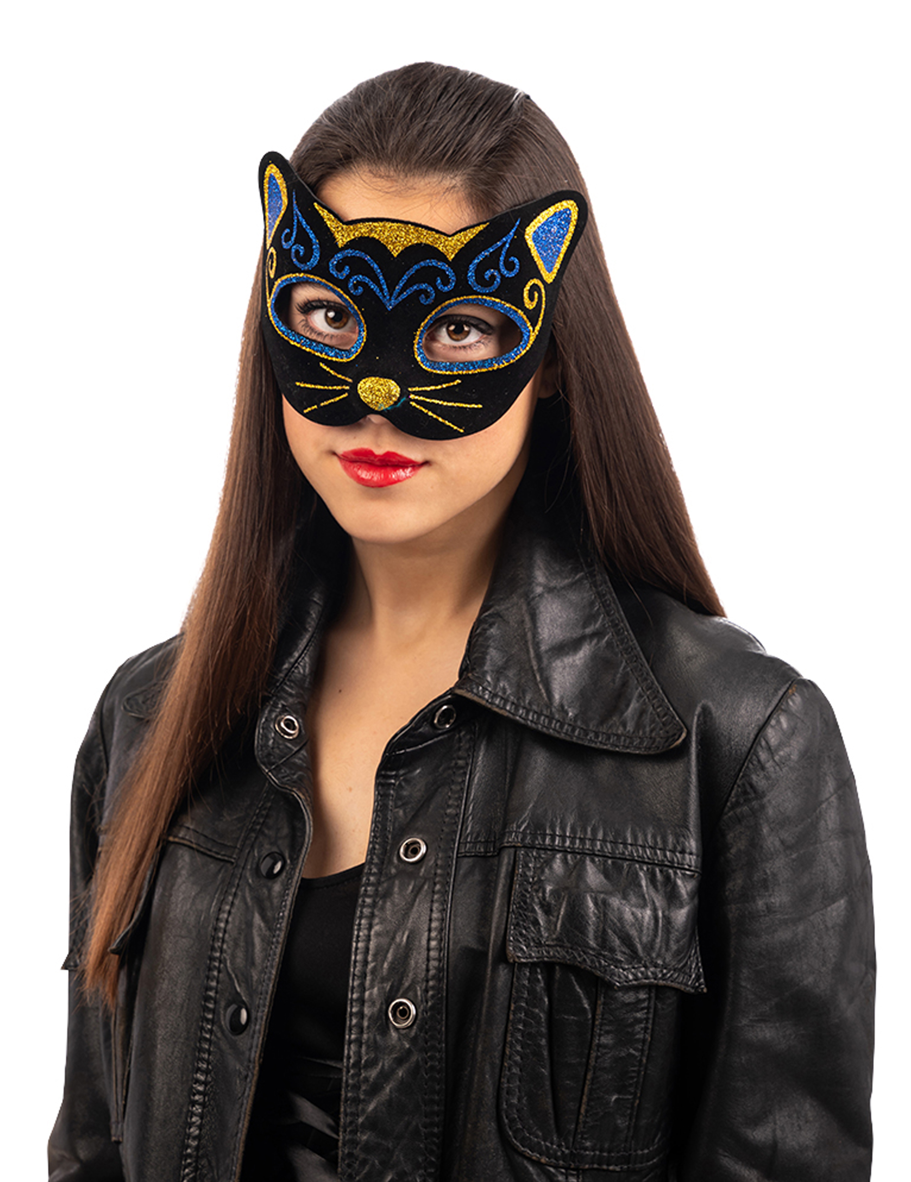 Masque chat coloré adulte