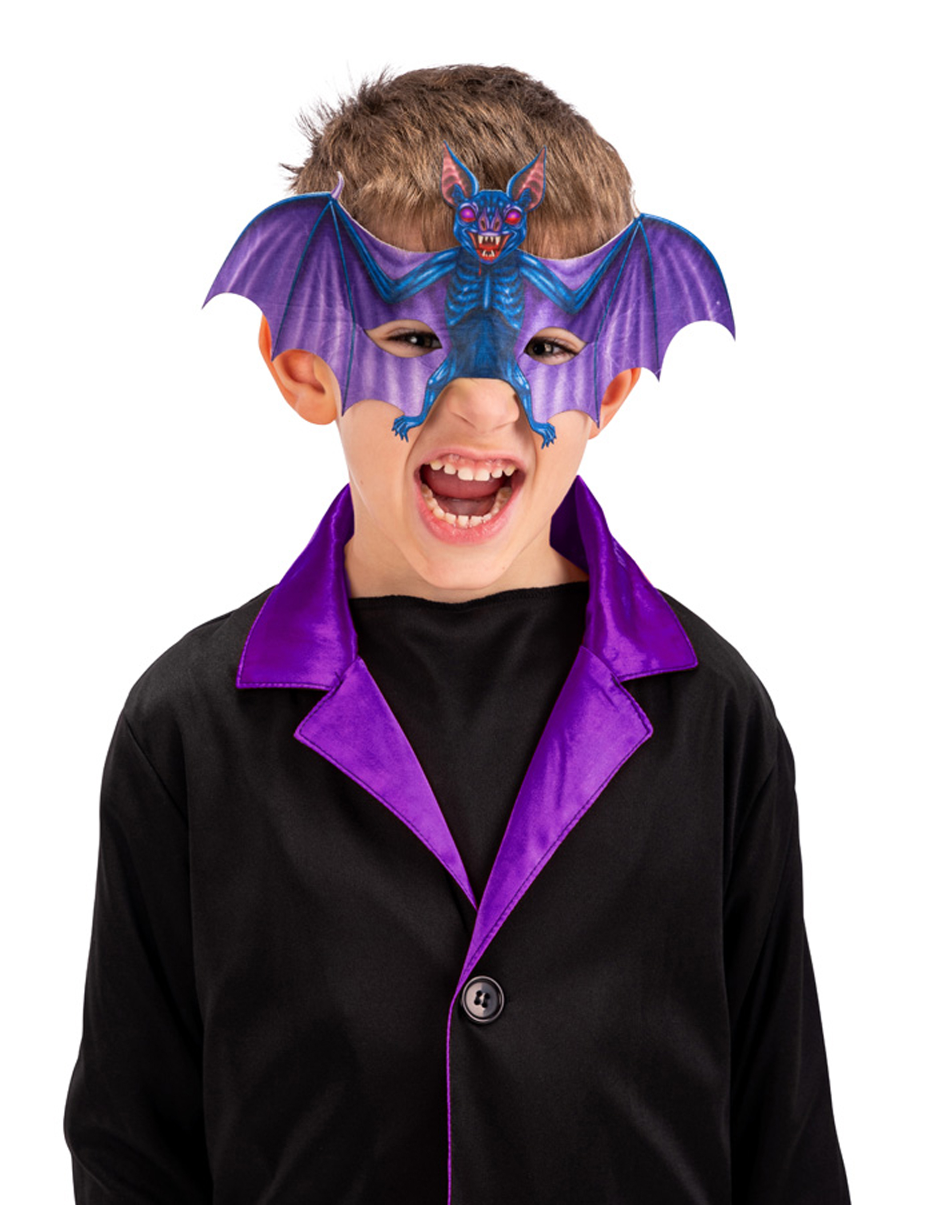 Demi masque chauve-souris enfant