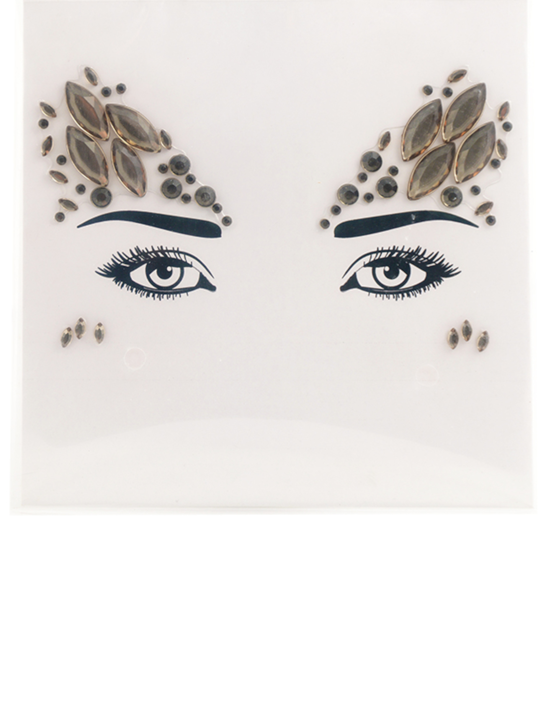 Stickers pour visage ange pastel femme