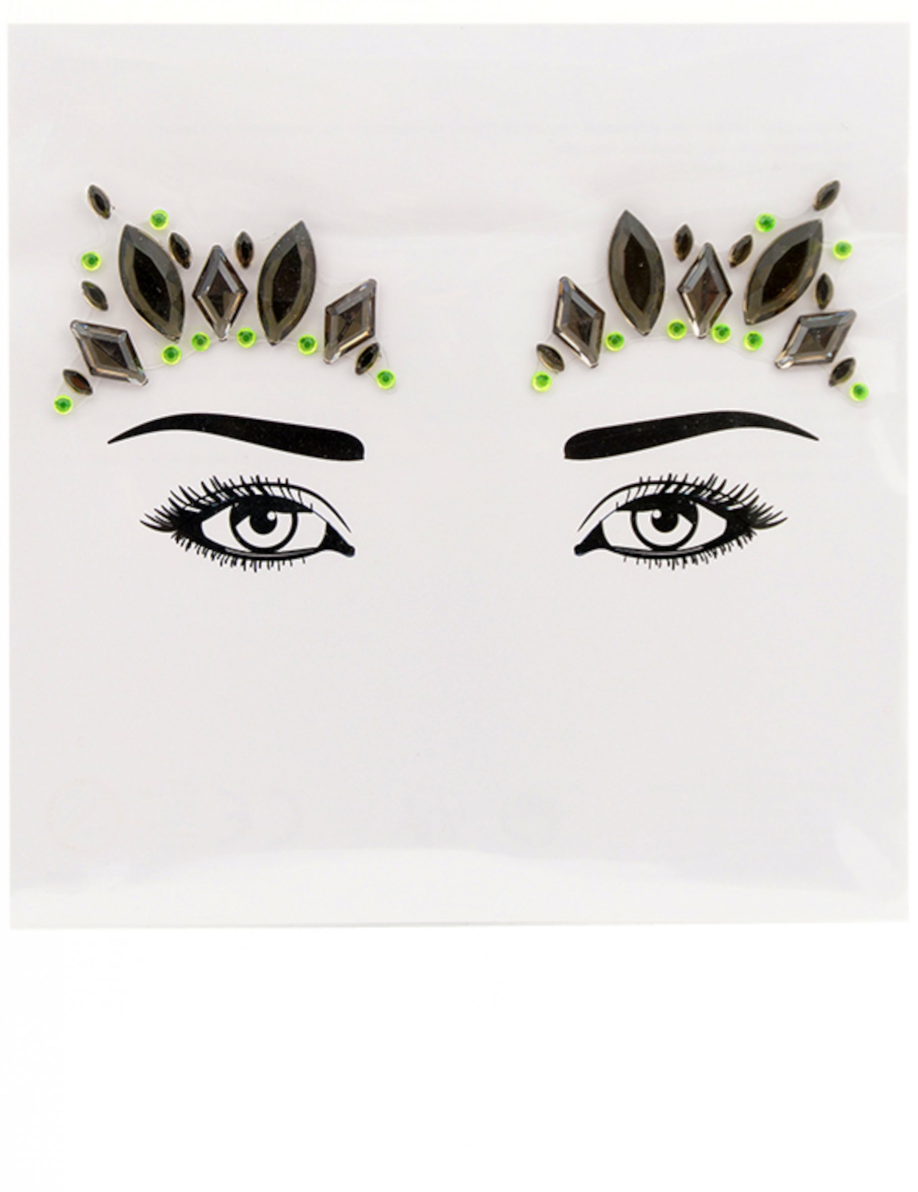 Stickers pour visage princesse crystal femme femme
