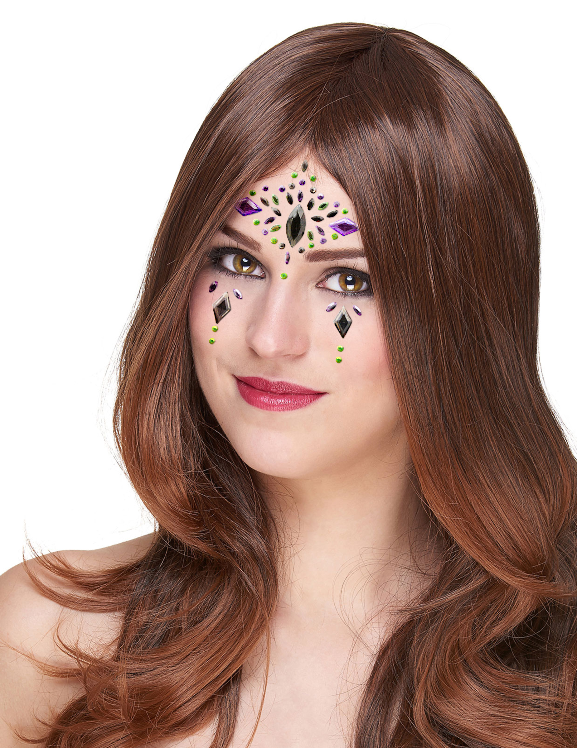 Stickers pour visage rainbow queen femme