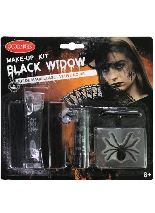 Kit maquillage veuve noire adulte