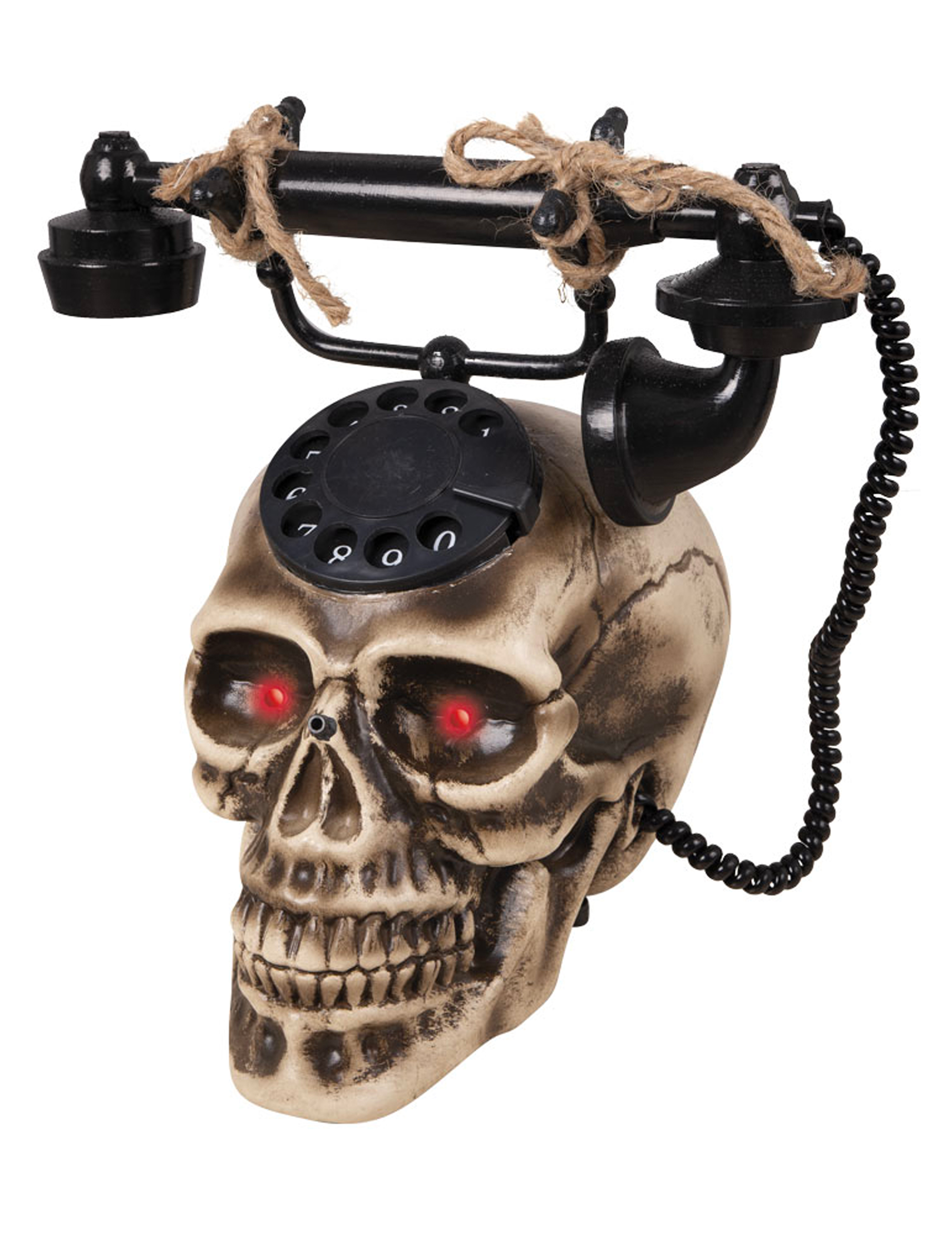 Téléphone tête de mort 22 x 25 cm