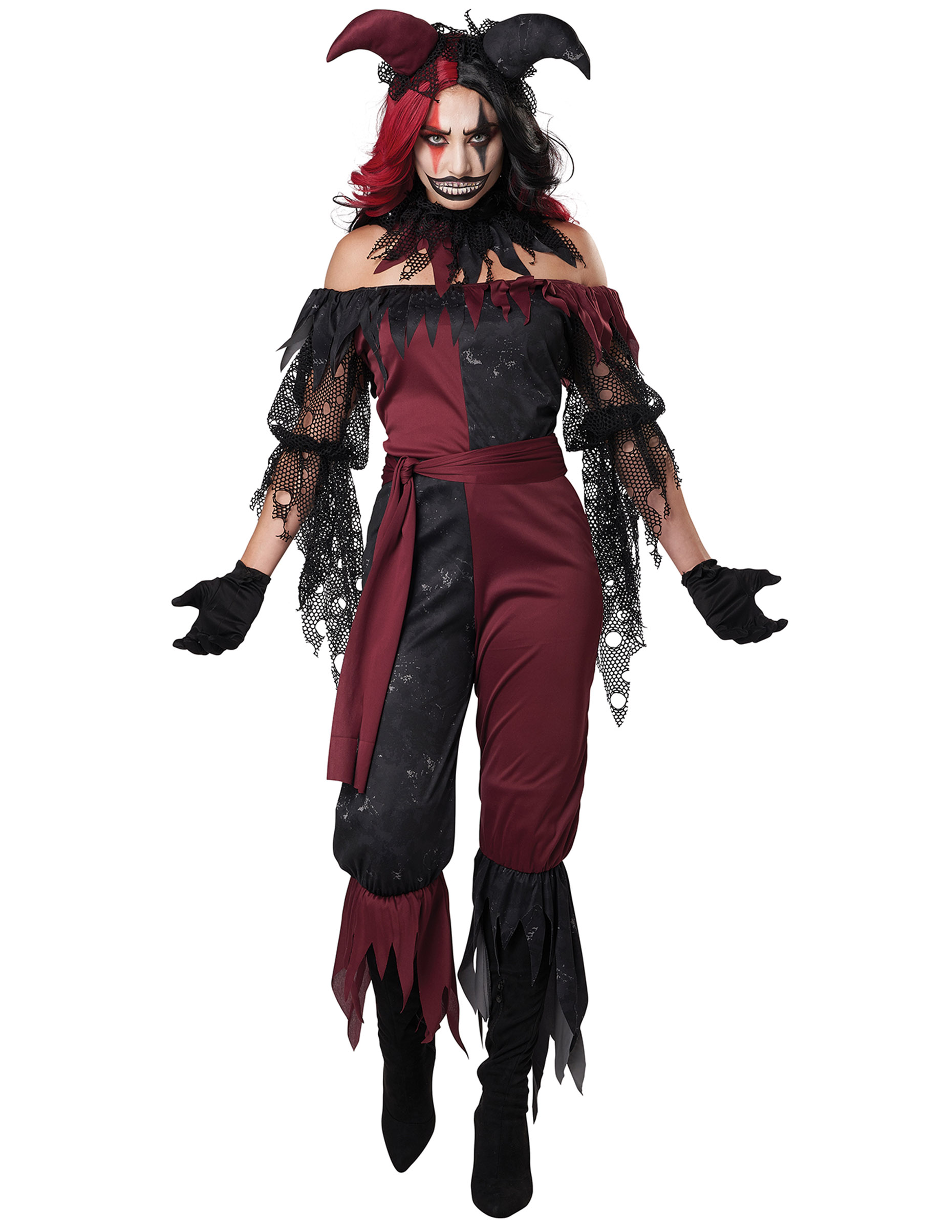 Déguisement joker psychopathe luxe femme