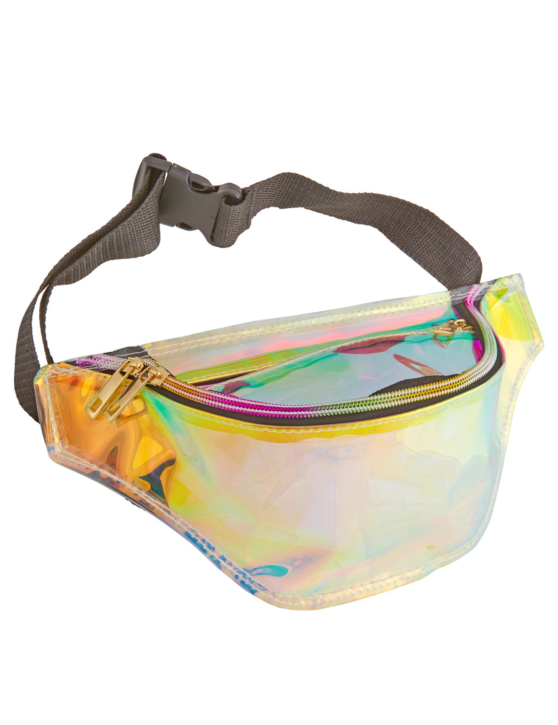 Sac banane holographique années 80 adulte