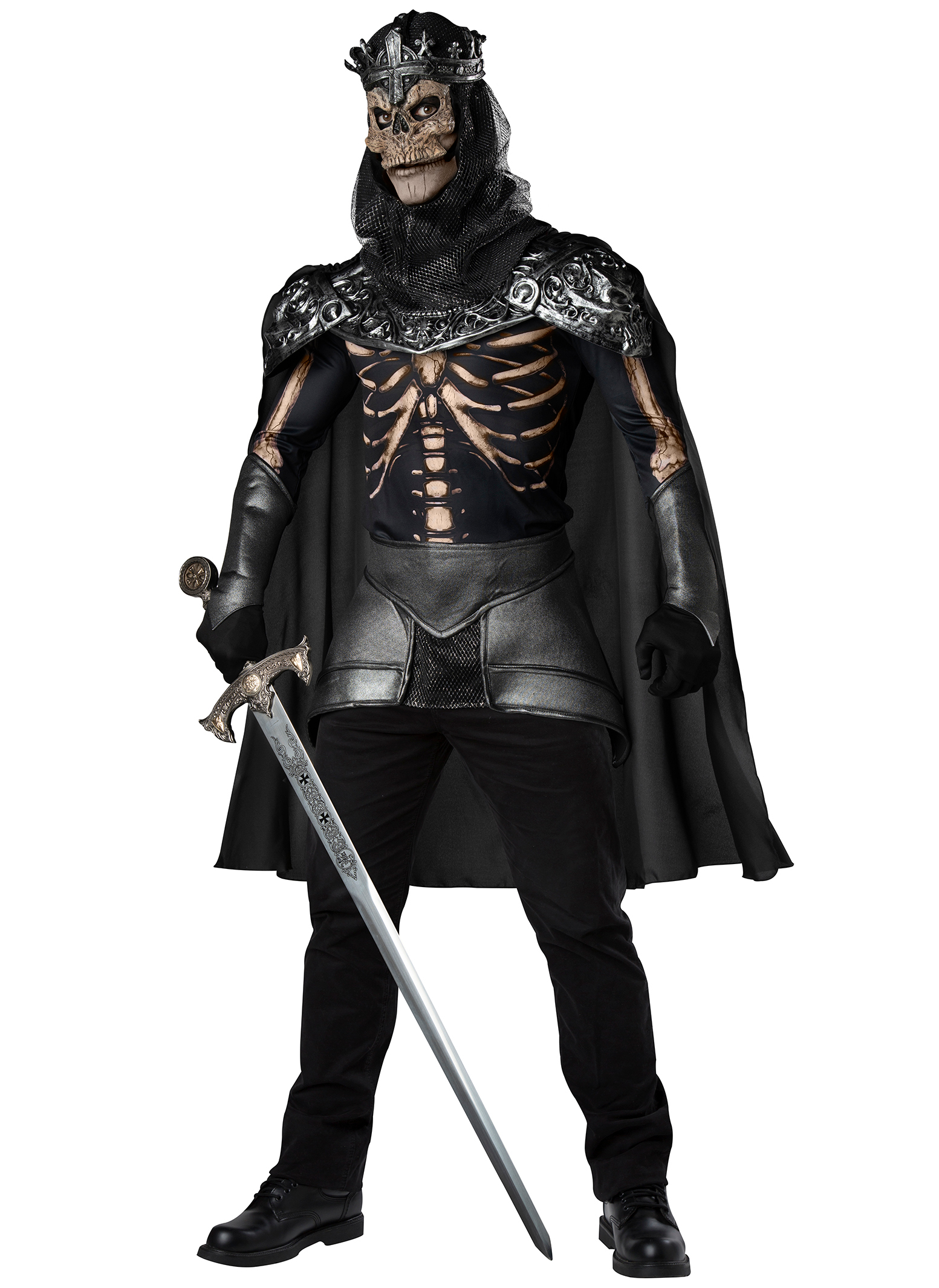 Déguisement roi squelette luxe homme