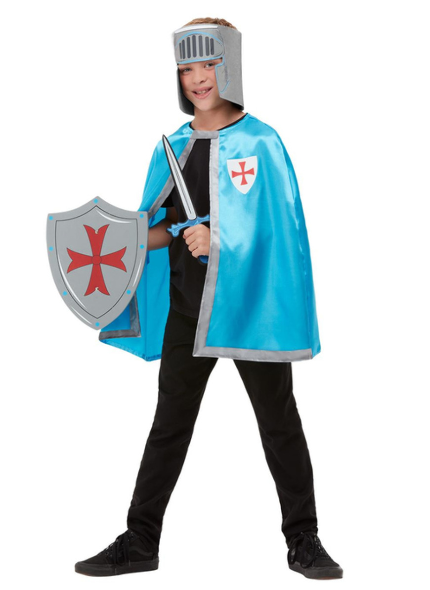 Kit accessoires chevalier bleu enfant