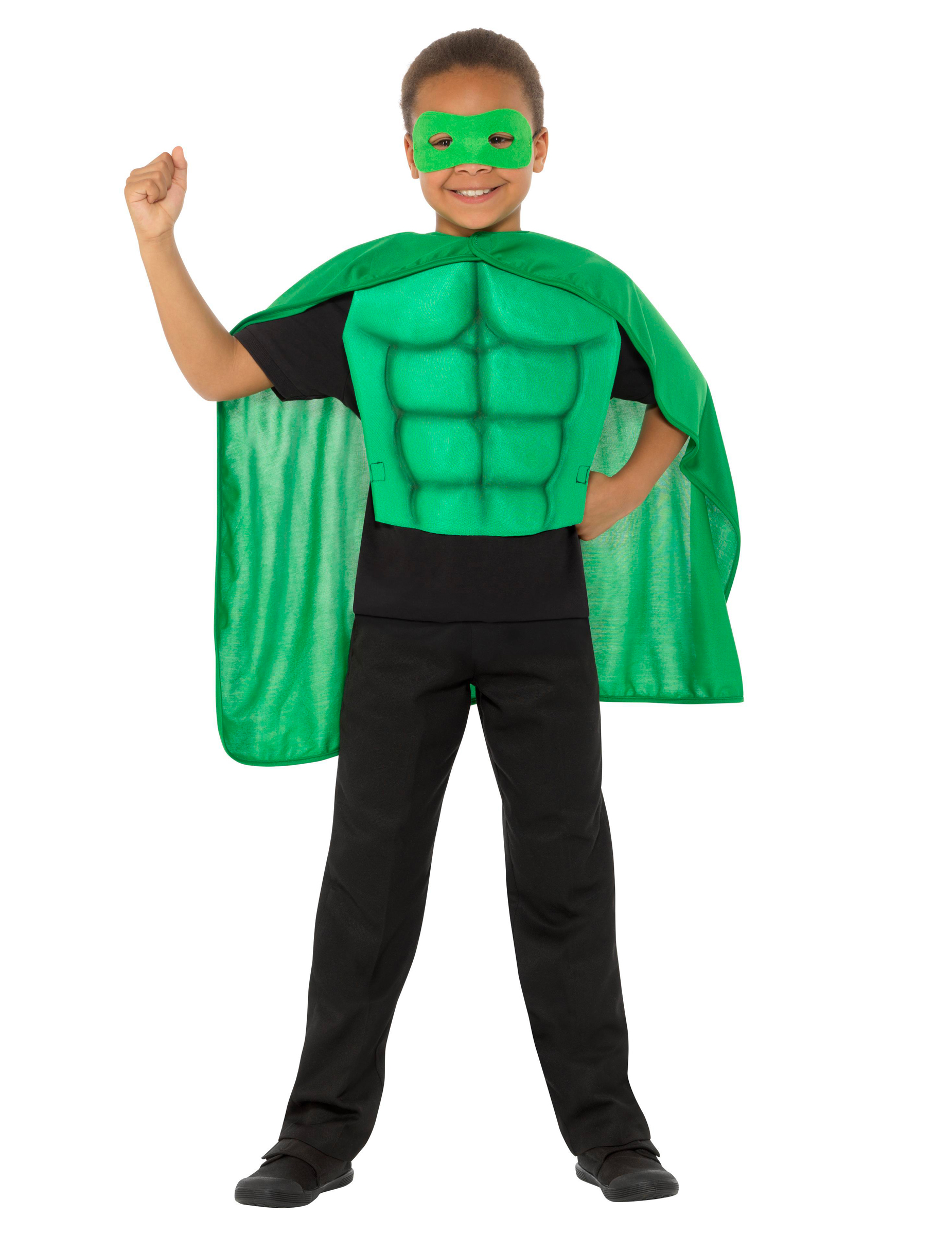 Kit super héros vert enfant