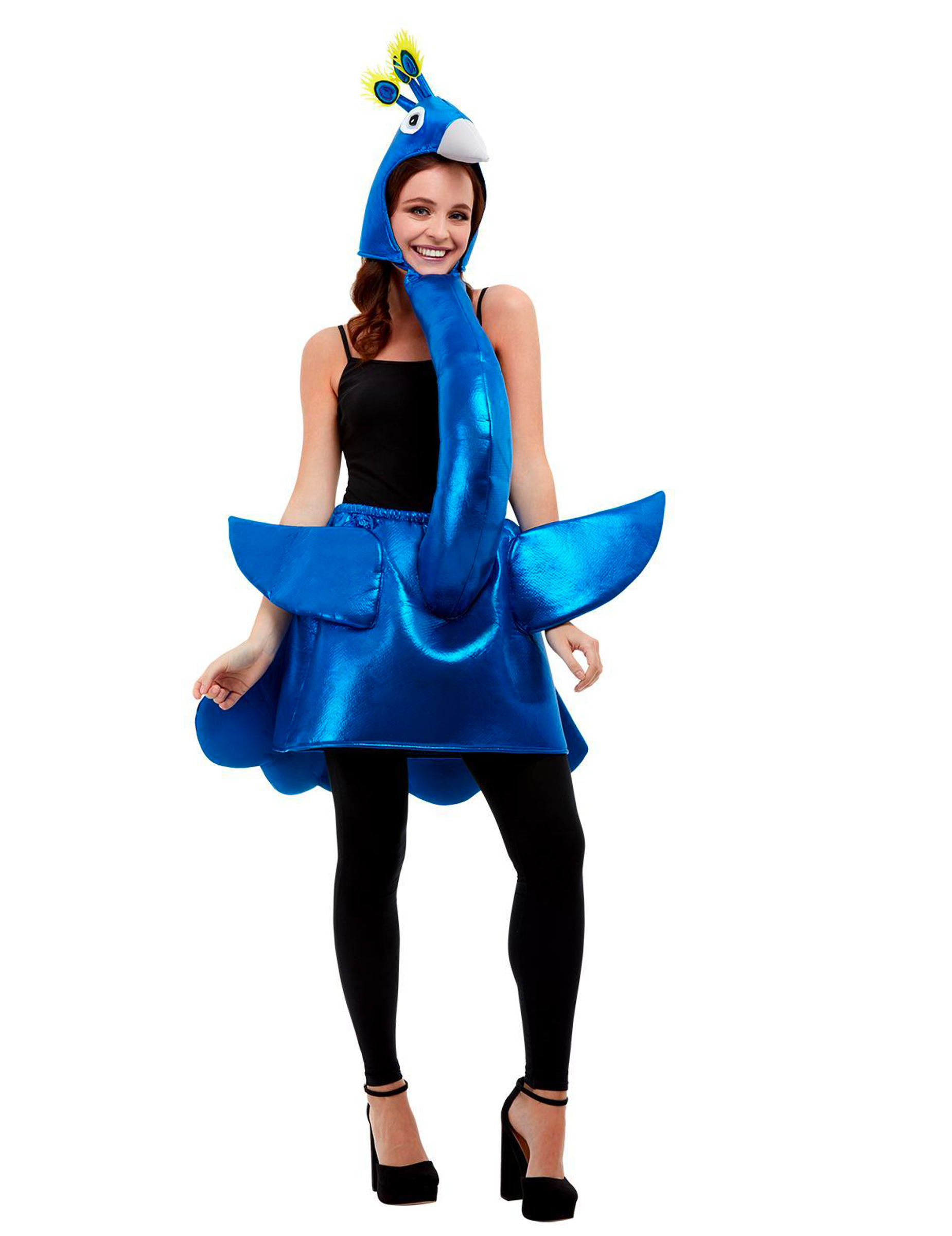 Déguisement paon bleu nuit adulte