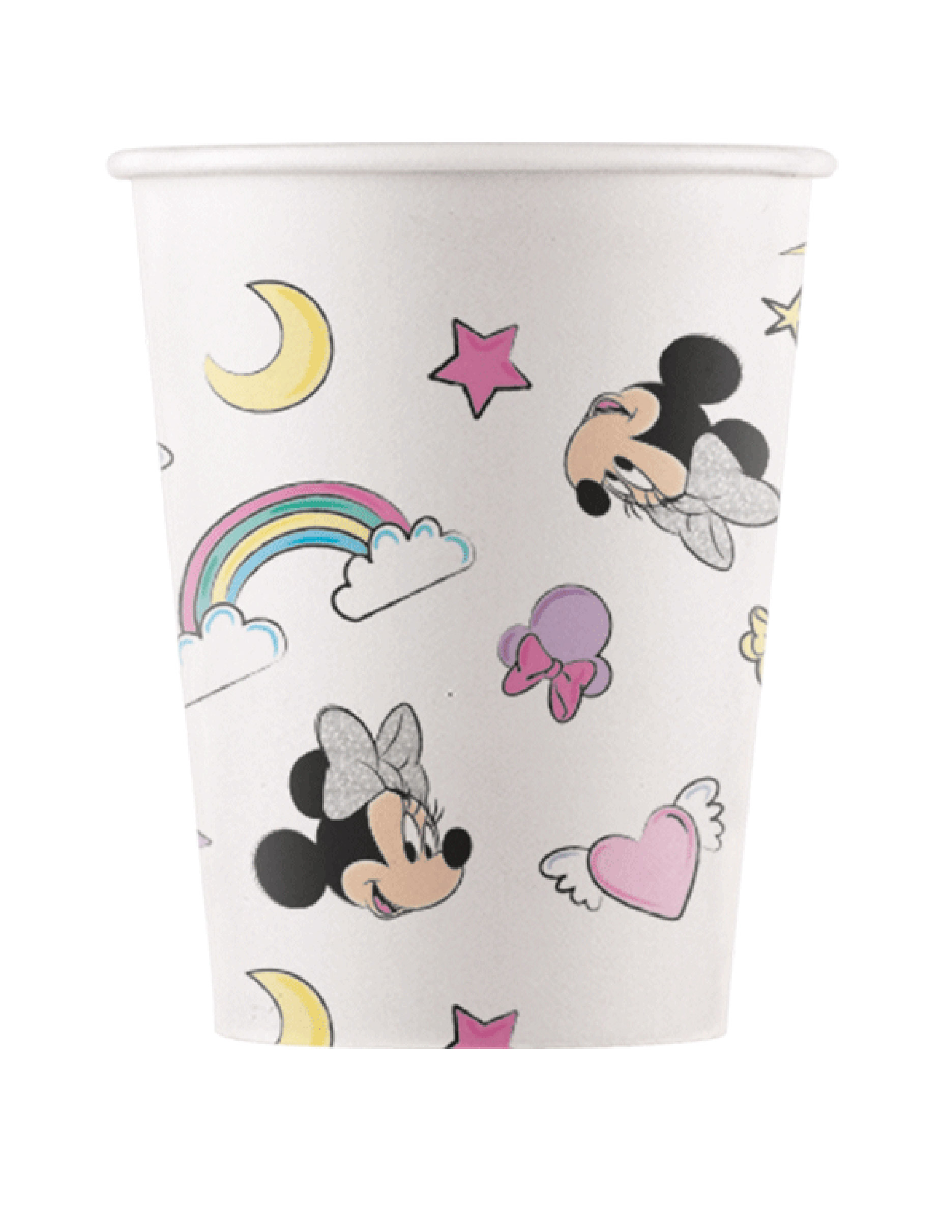 8 Gobelets en carton Minnie Licorne 200 ml