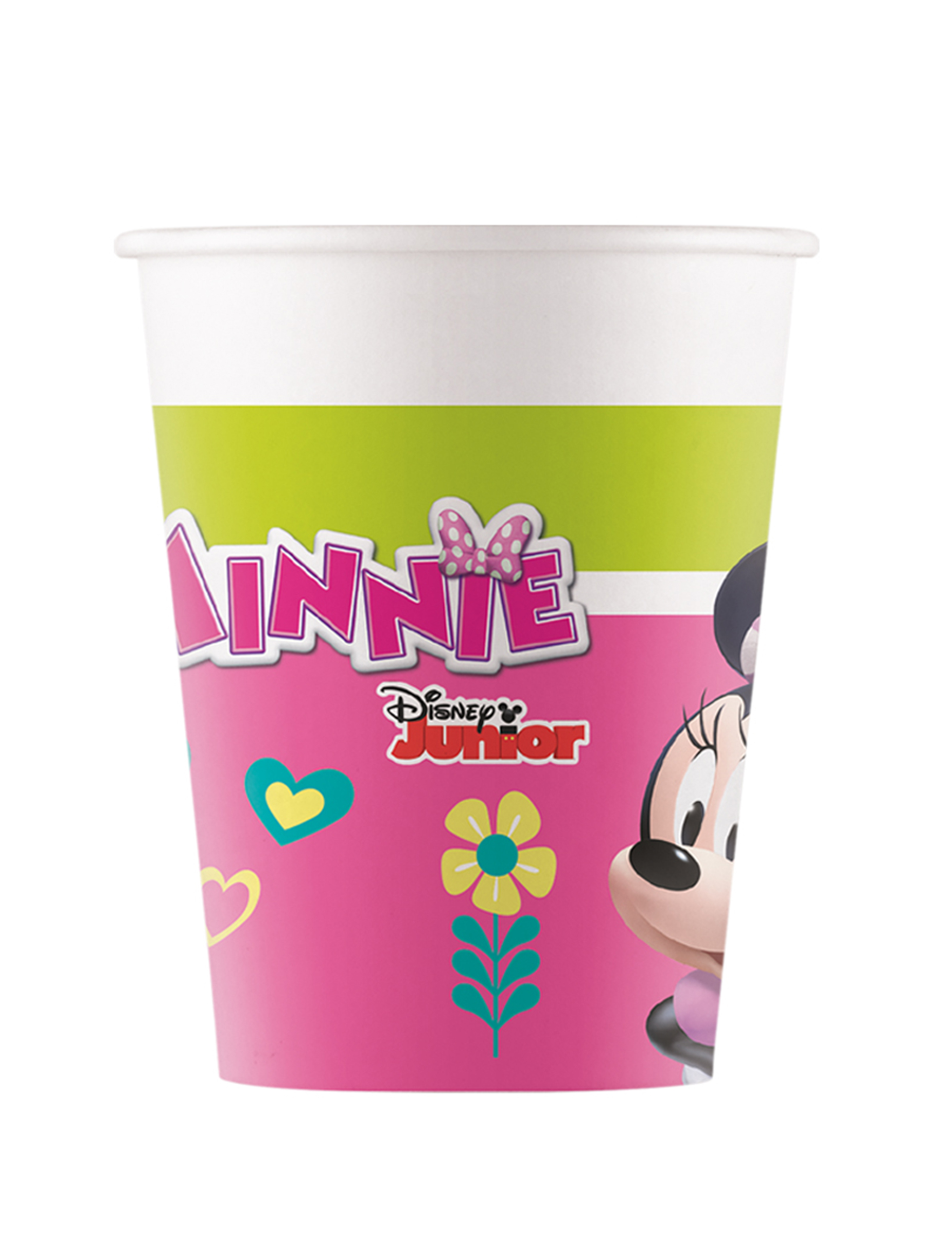 8 Gobelets en carton Minnie Happy 200 ml