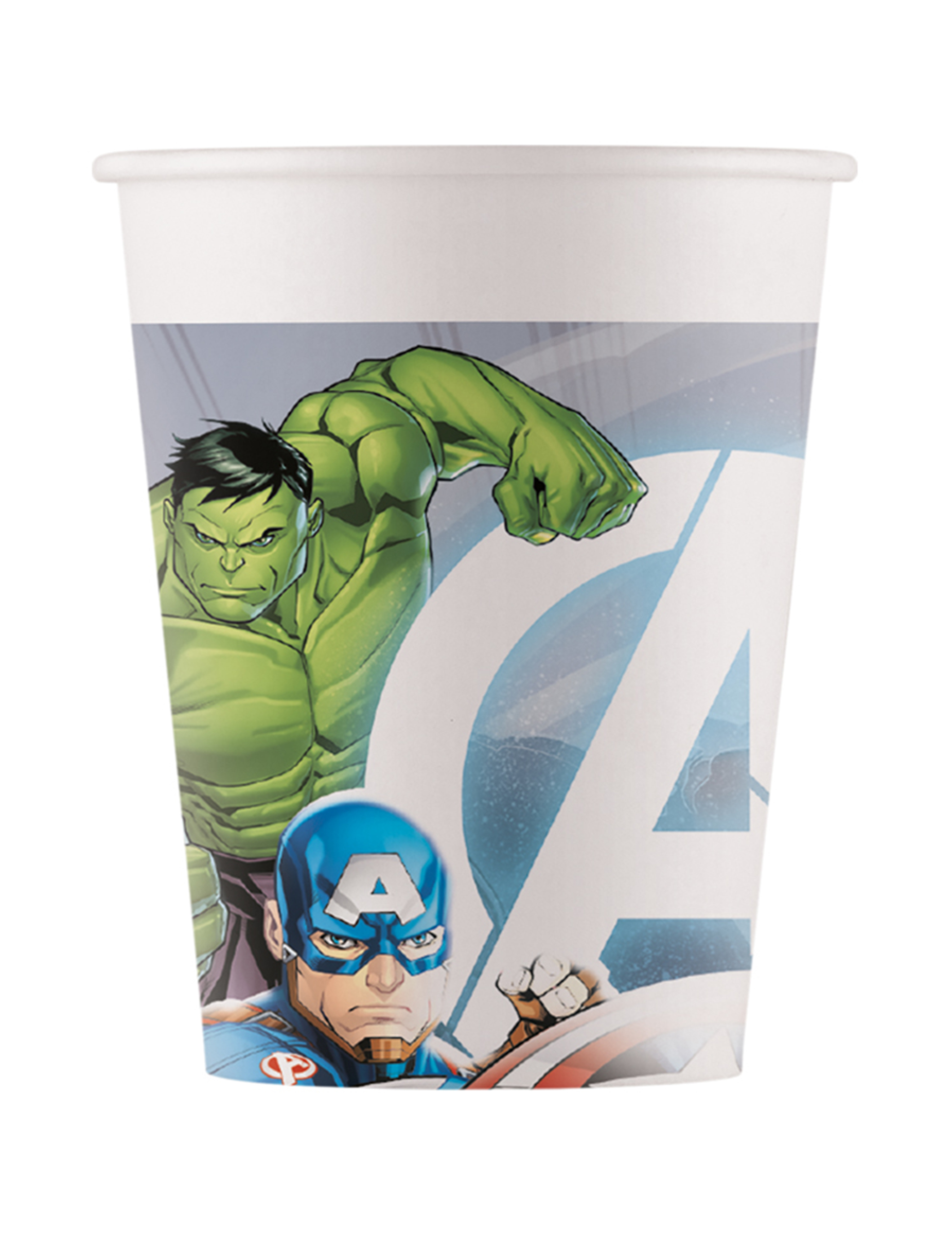 8 Gobelets en carton Avengers 200 ml