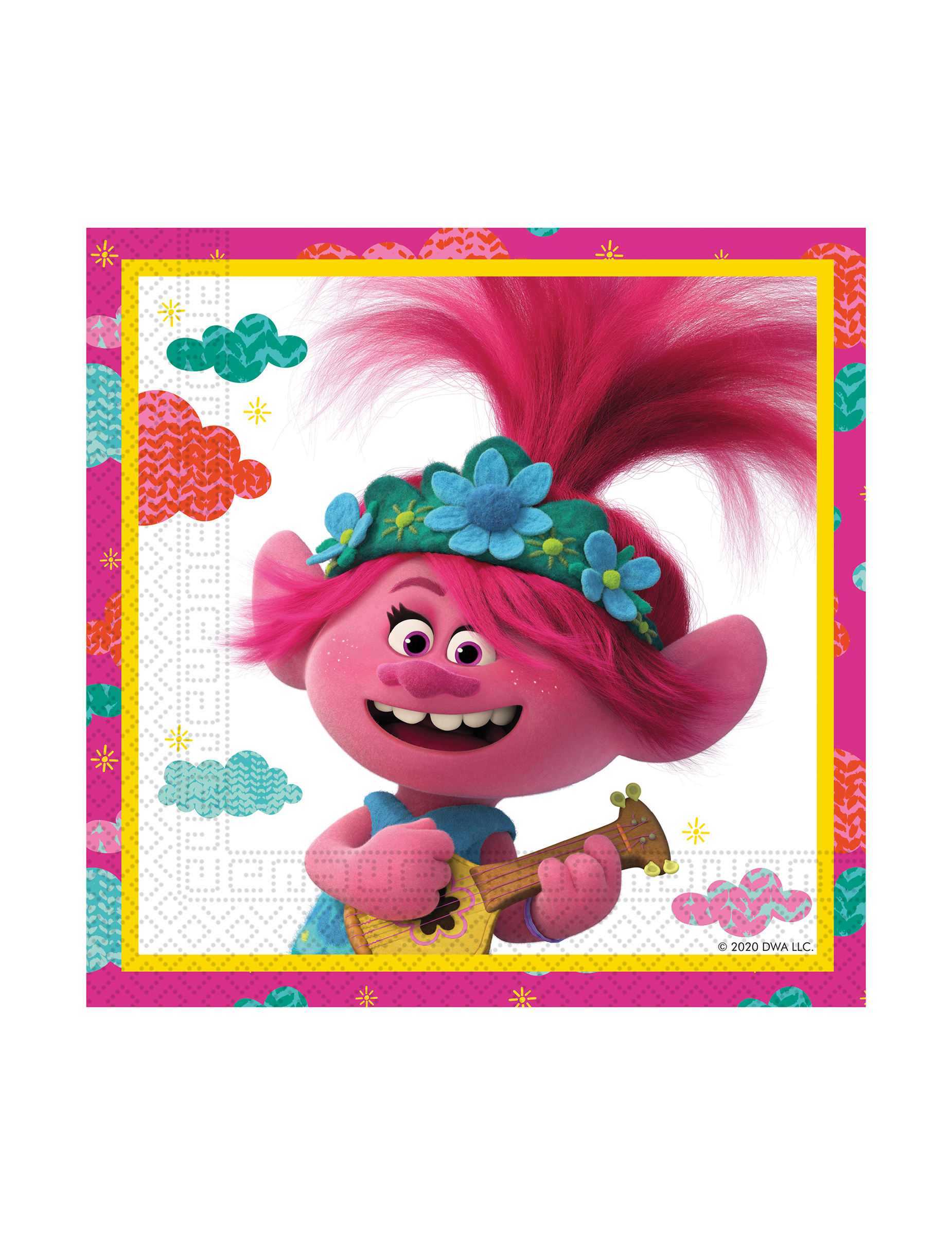 20 Serviettes en papier Trolls 2 33 x 33 cm