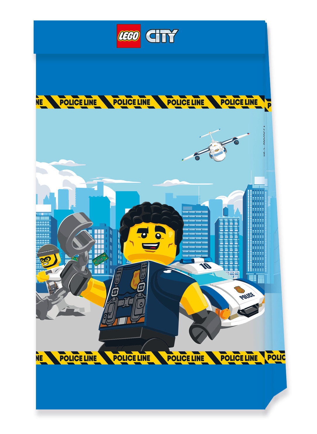 4 Petits sacs de fête en papier Lego City