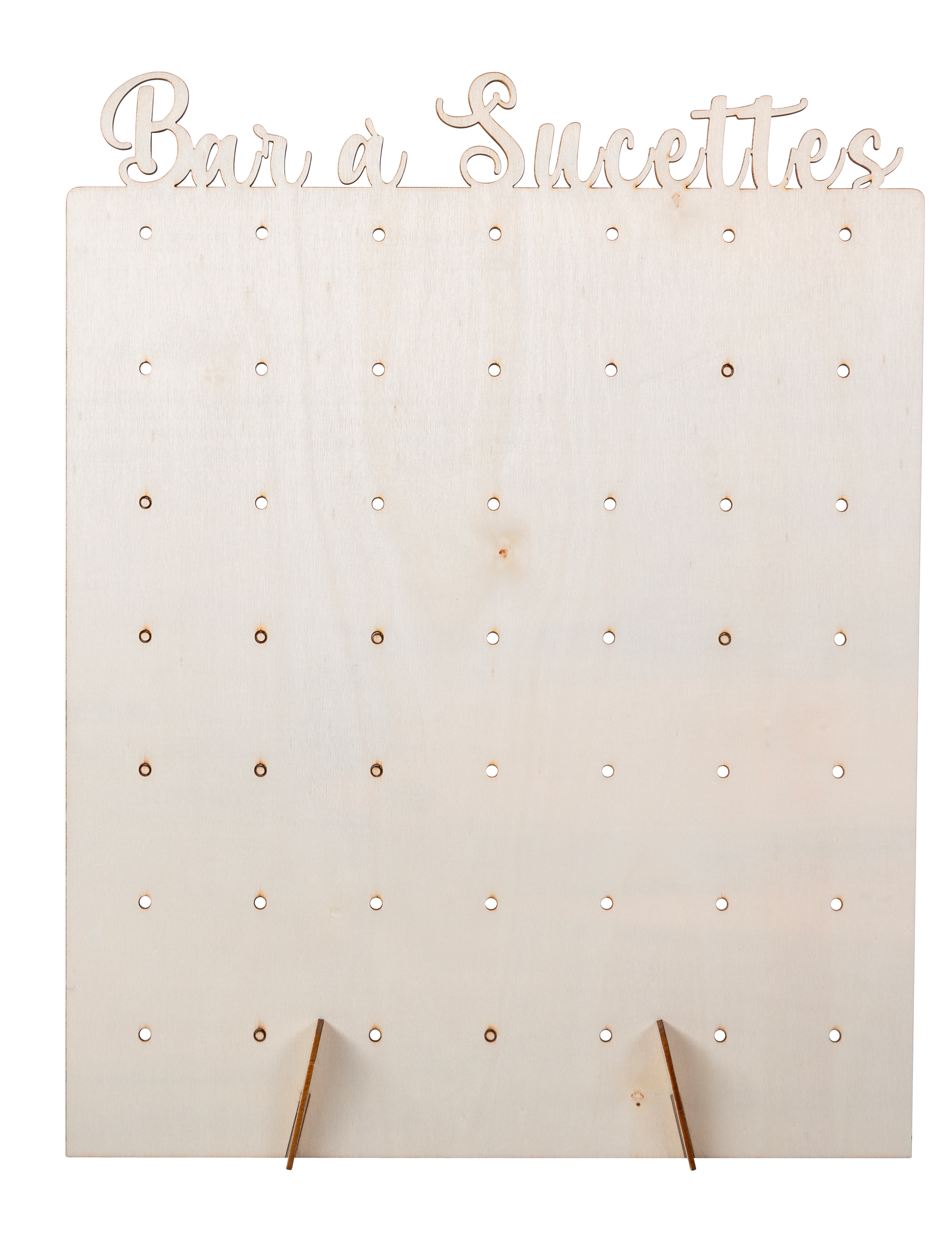Présentoir à sucettes en bois 40 x 30 cm