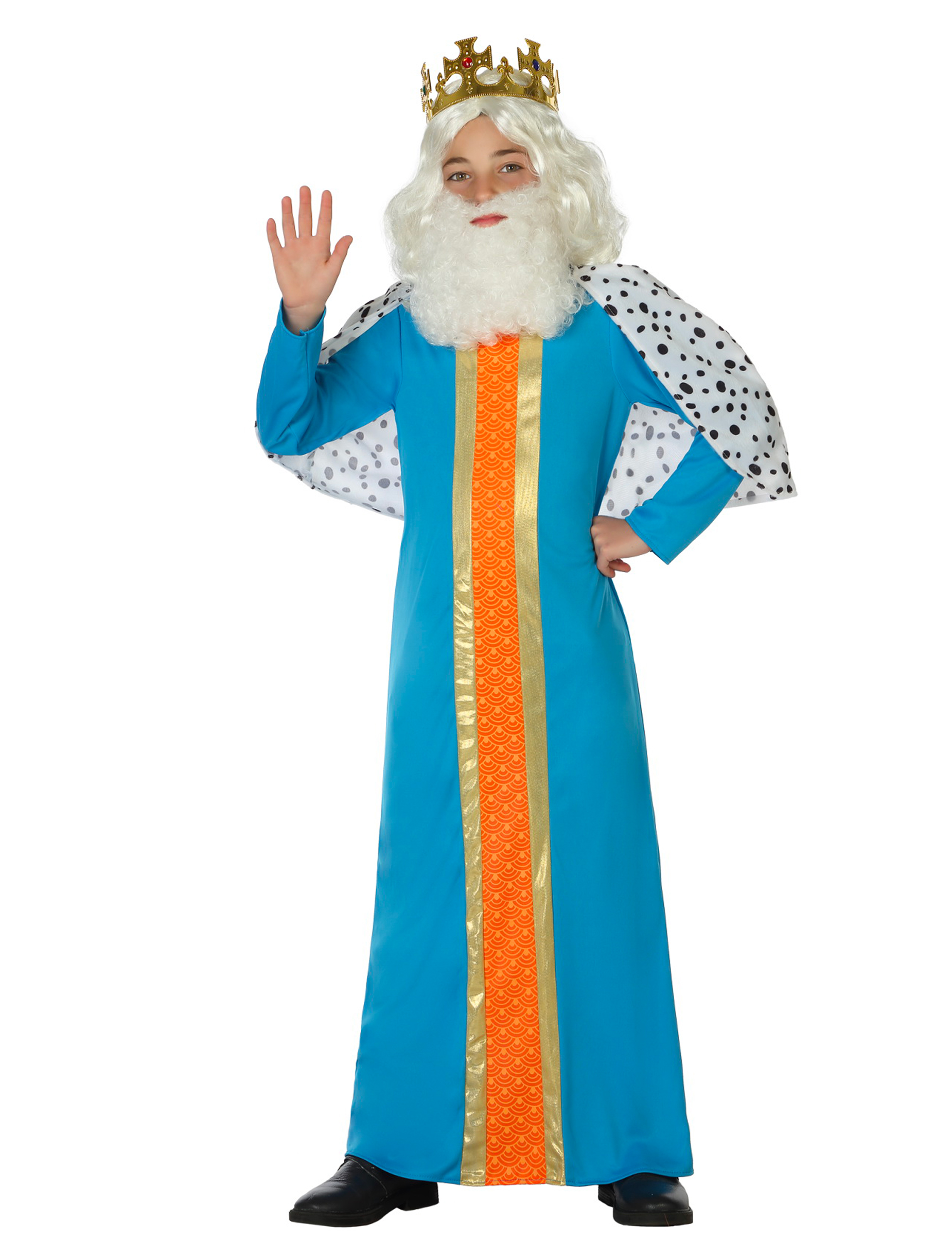 Déguisement roi mage bleu enfant