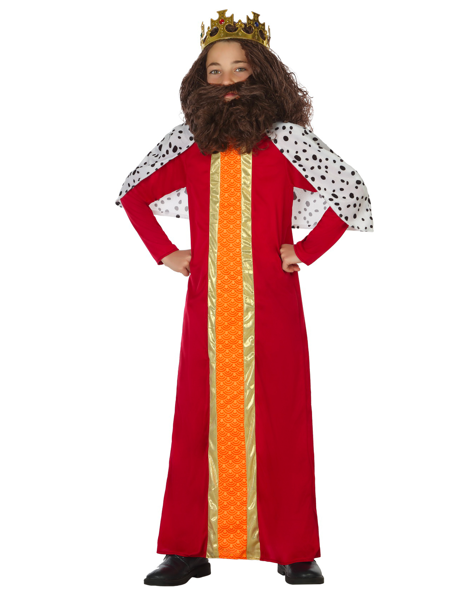 Déguisement roi mage rouge enfant
