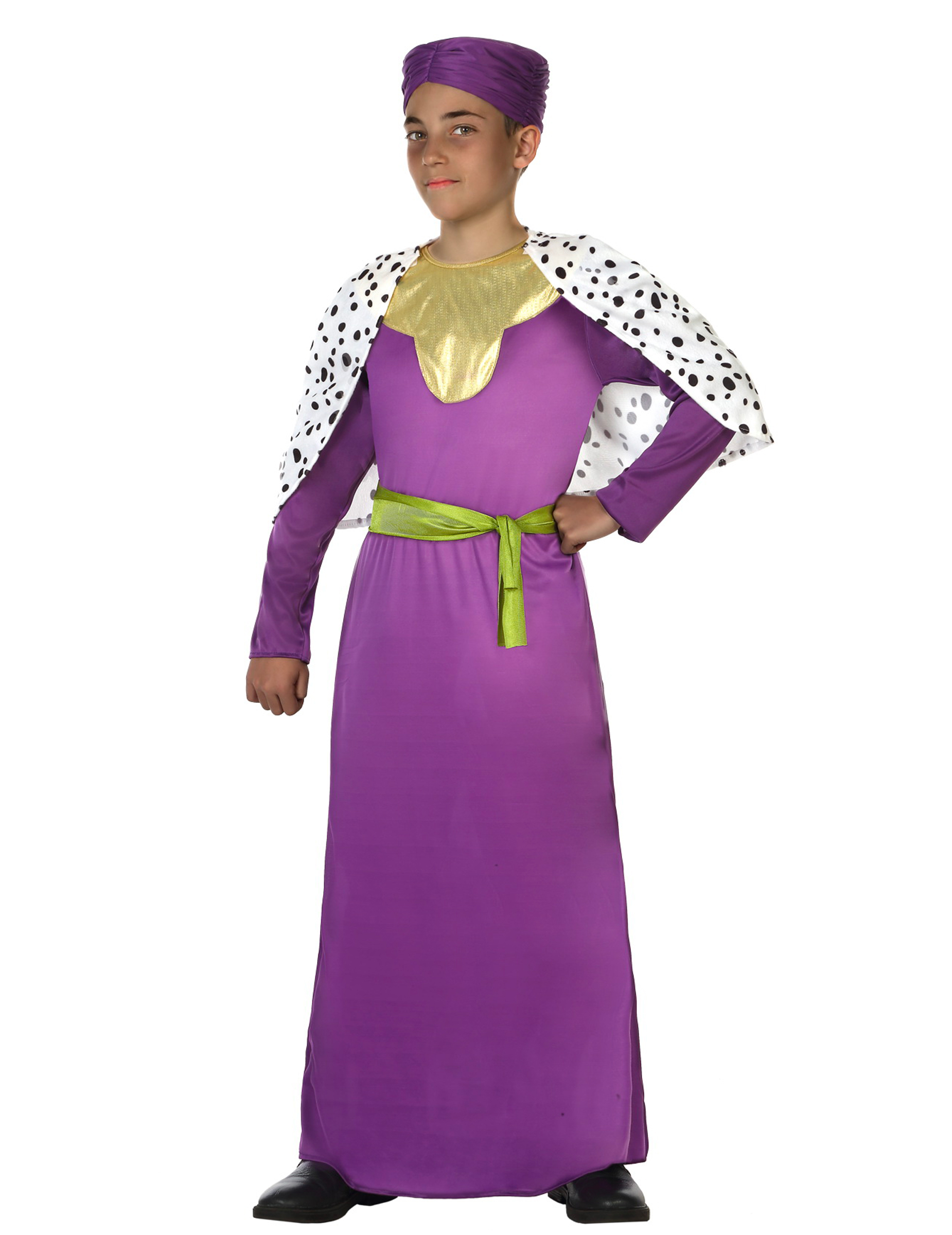 Déguisement roi mage violet enfant