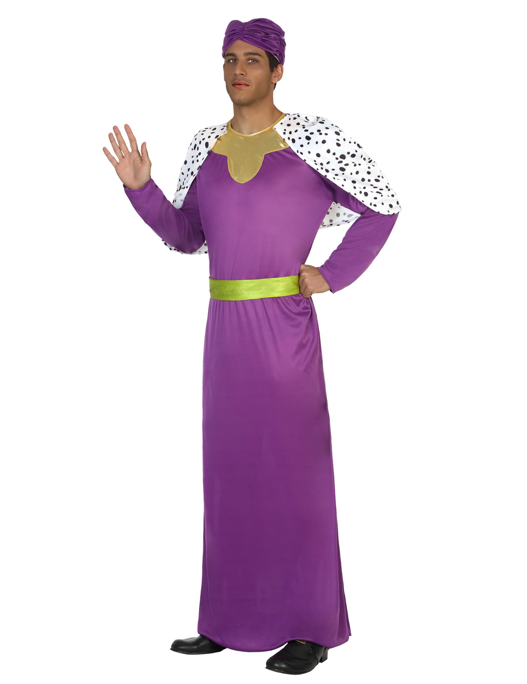 Déguisement roi mage basique violet adulte