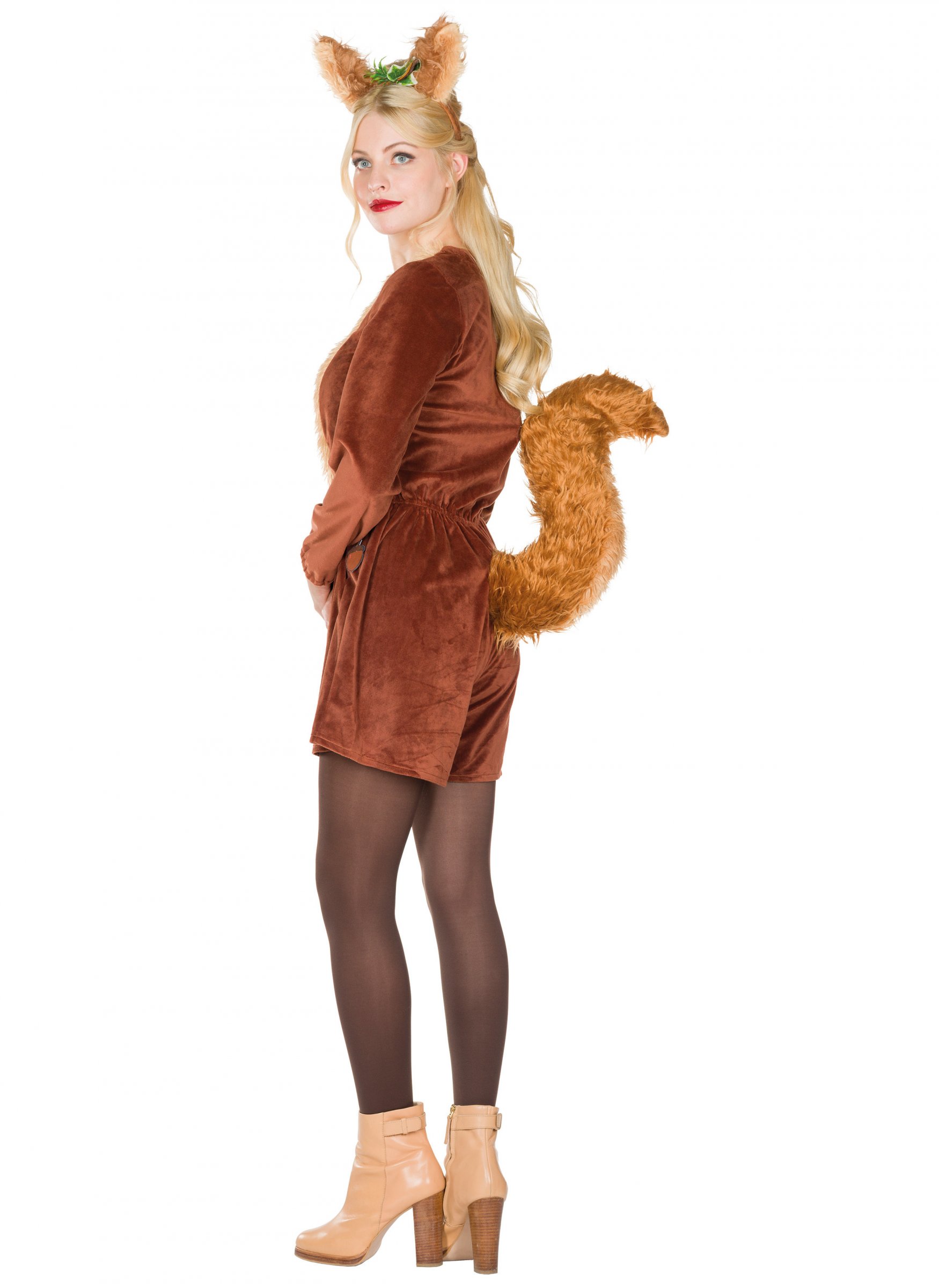 Déguisement écureuil marron femme