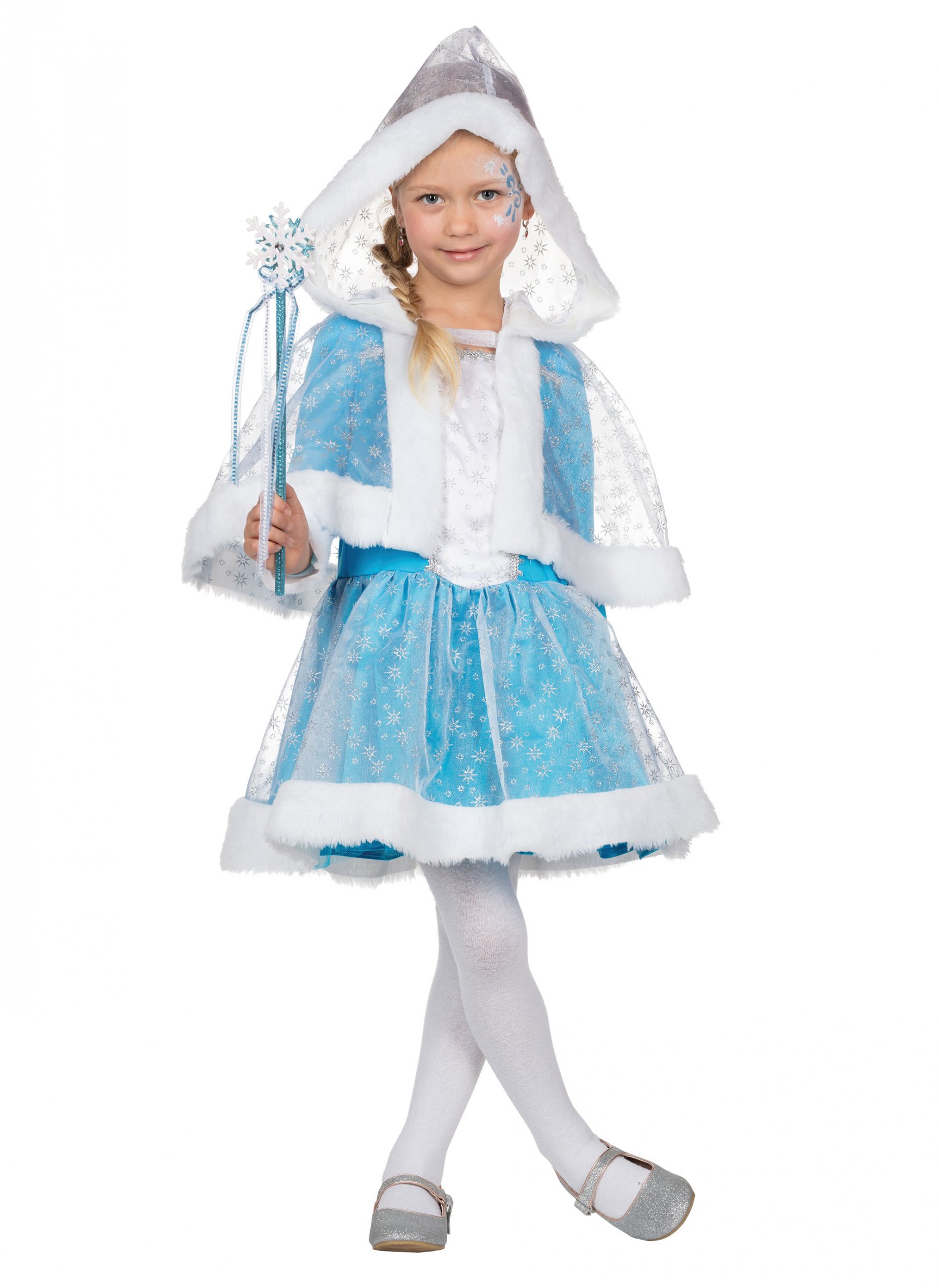 Déguisement princesse des neiges bleue fille