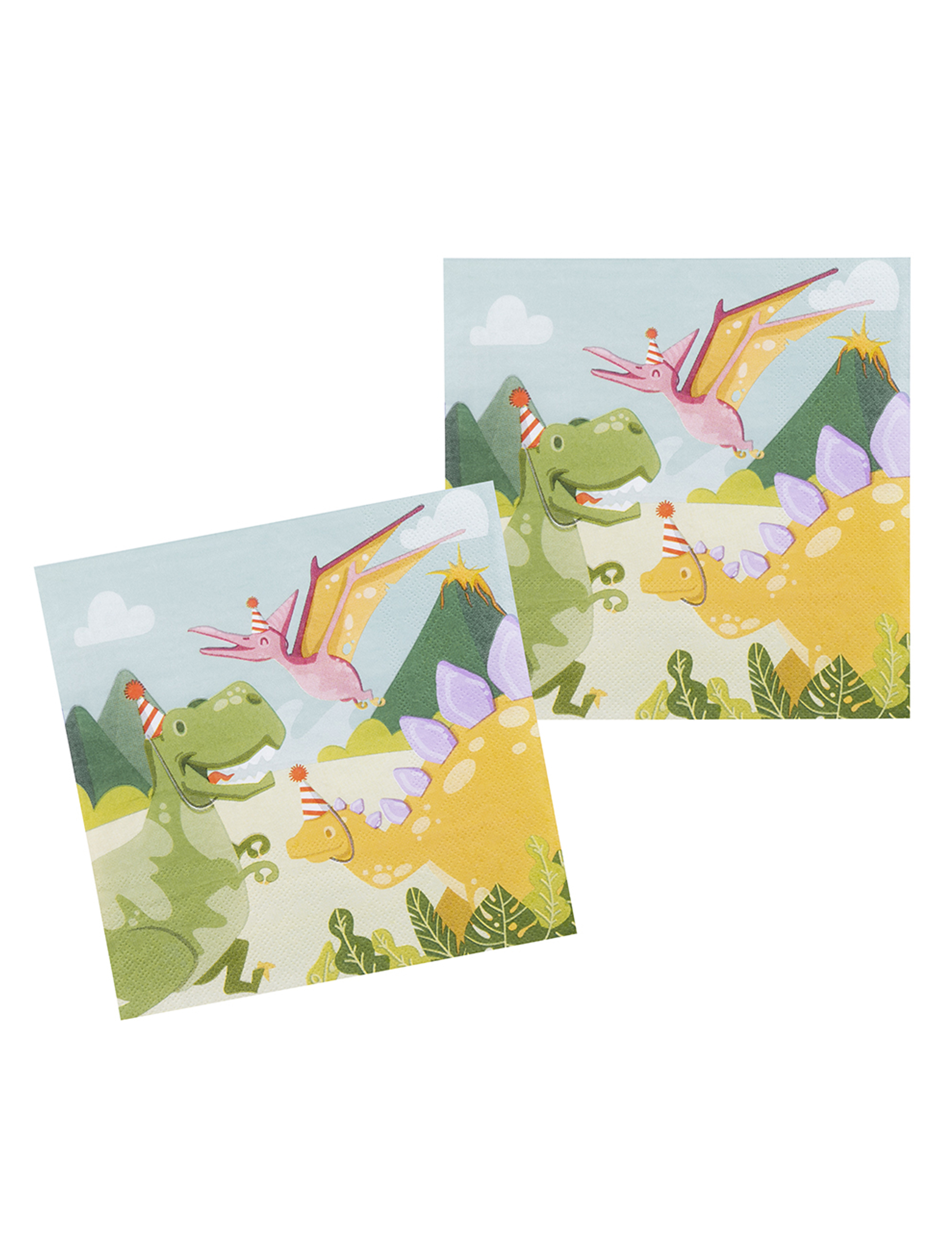12 Serviettes en papier Dino Party 33 x 33 cm