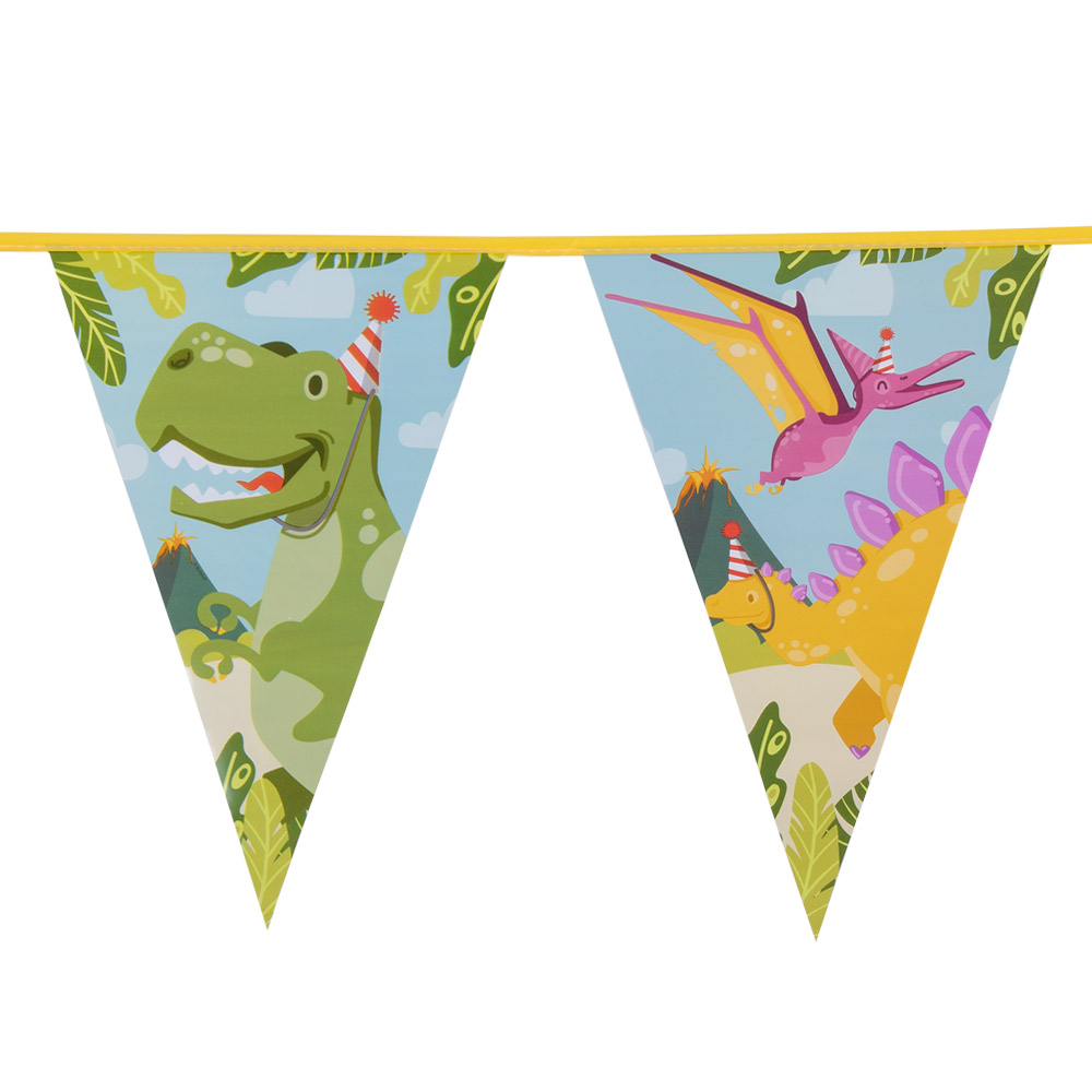 Guirlande de fanions Dino Party 6 m
