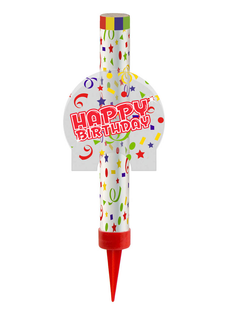 Fontaine de glace Happy Birthday 12 cm
