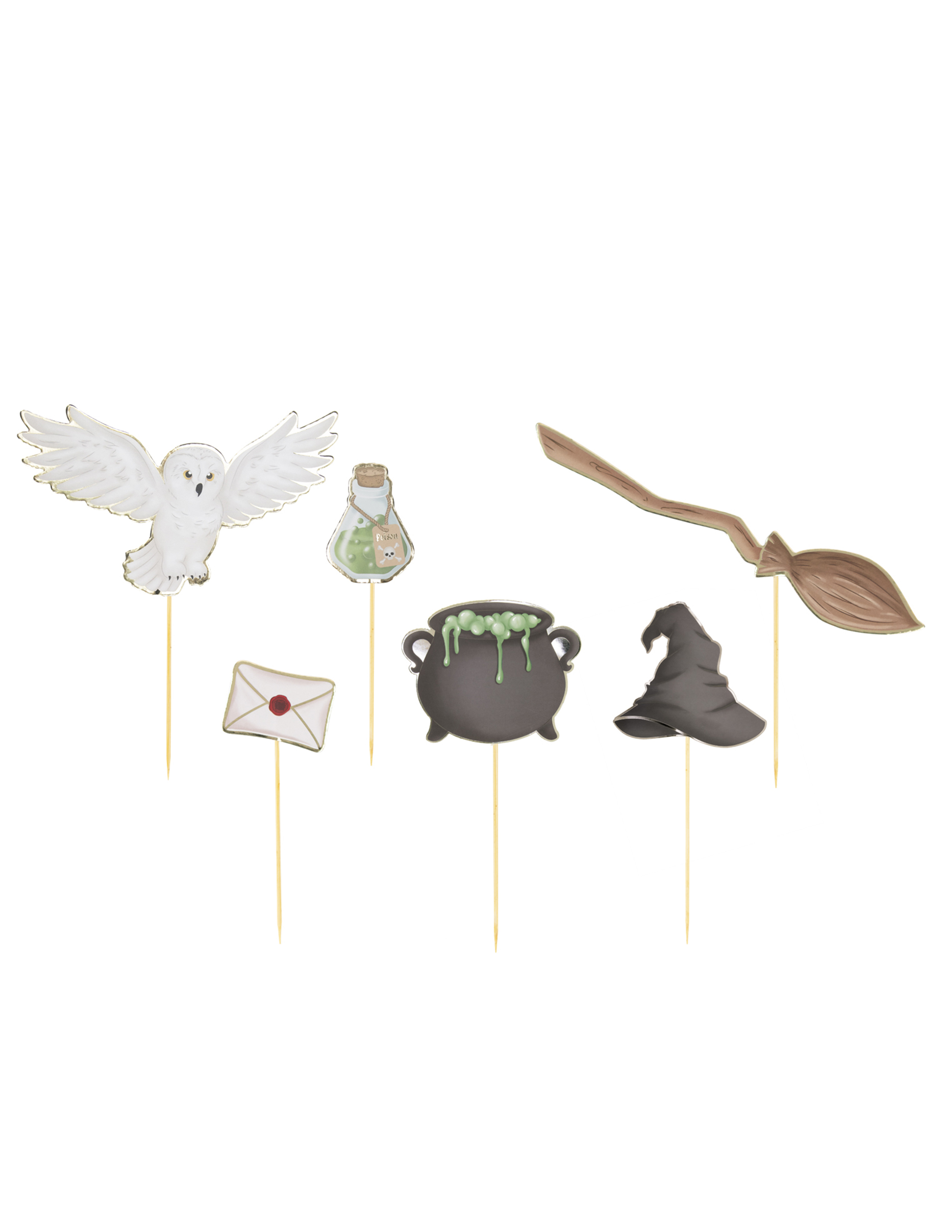 6 Décorations pour gâteau apprenti sorcier