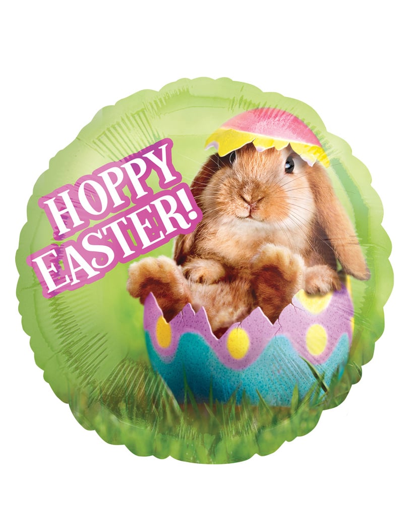 Ballon en aluminium Hoppy Easter 43 cm
