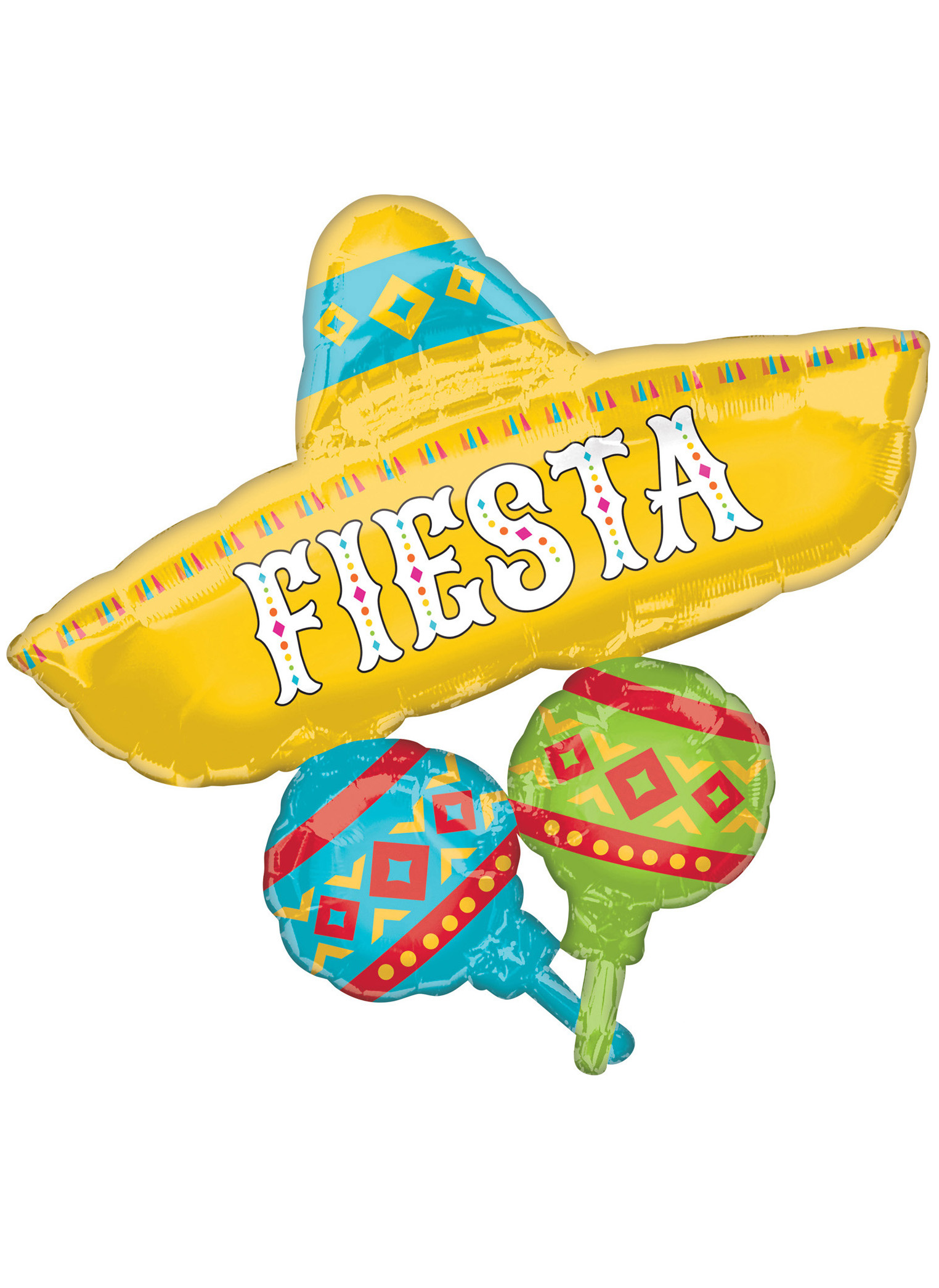 Ballon géant en aluminium sombrero 91 cm