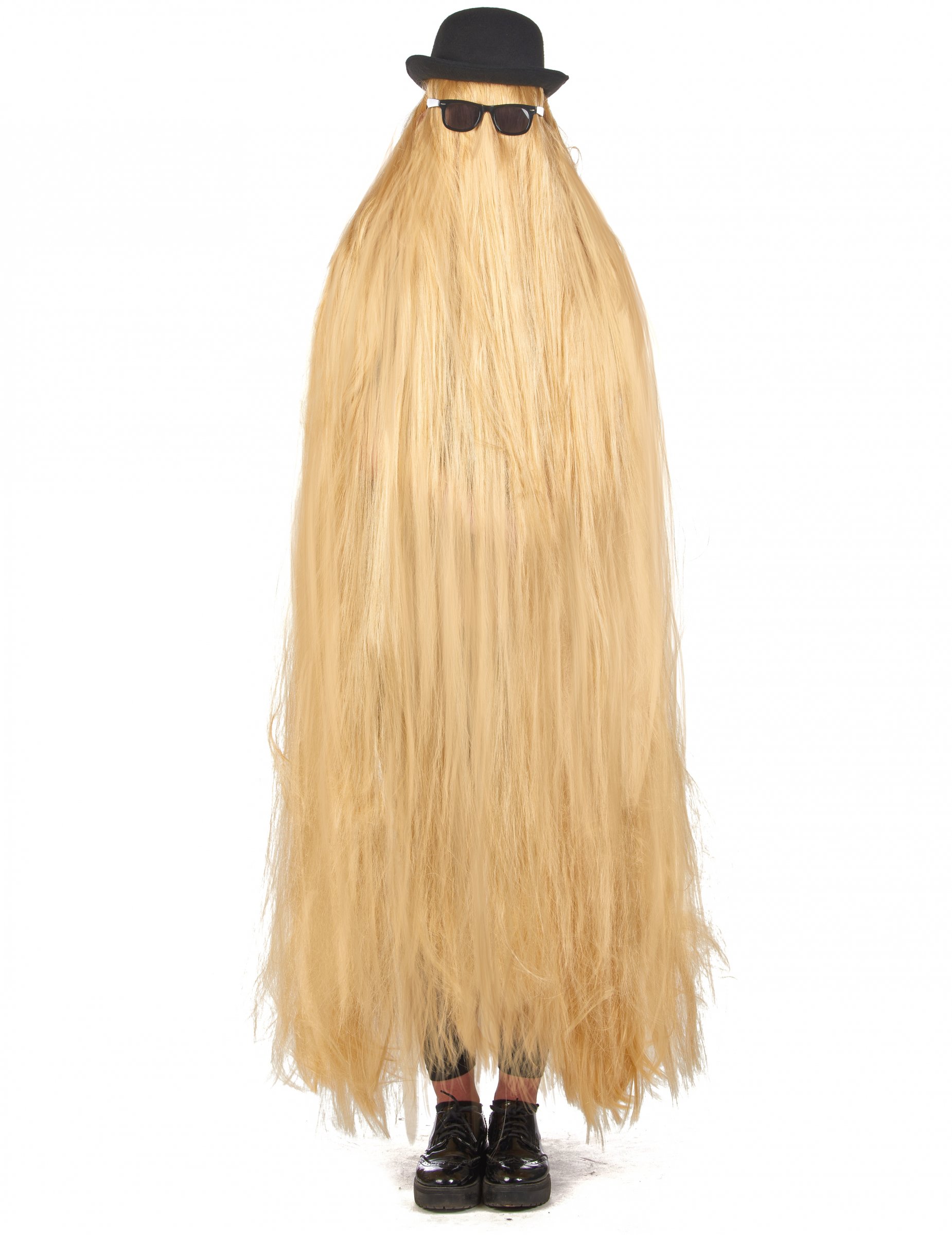 Perruque extra longue blonde adulte