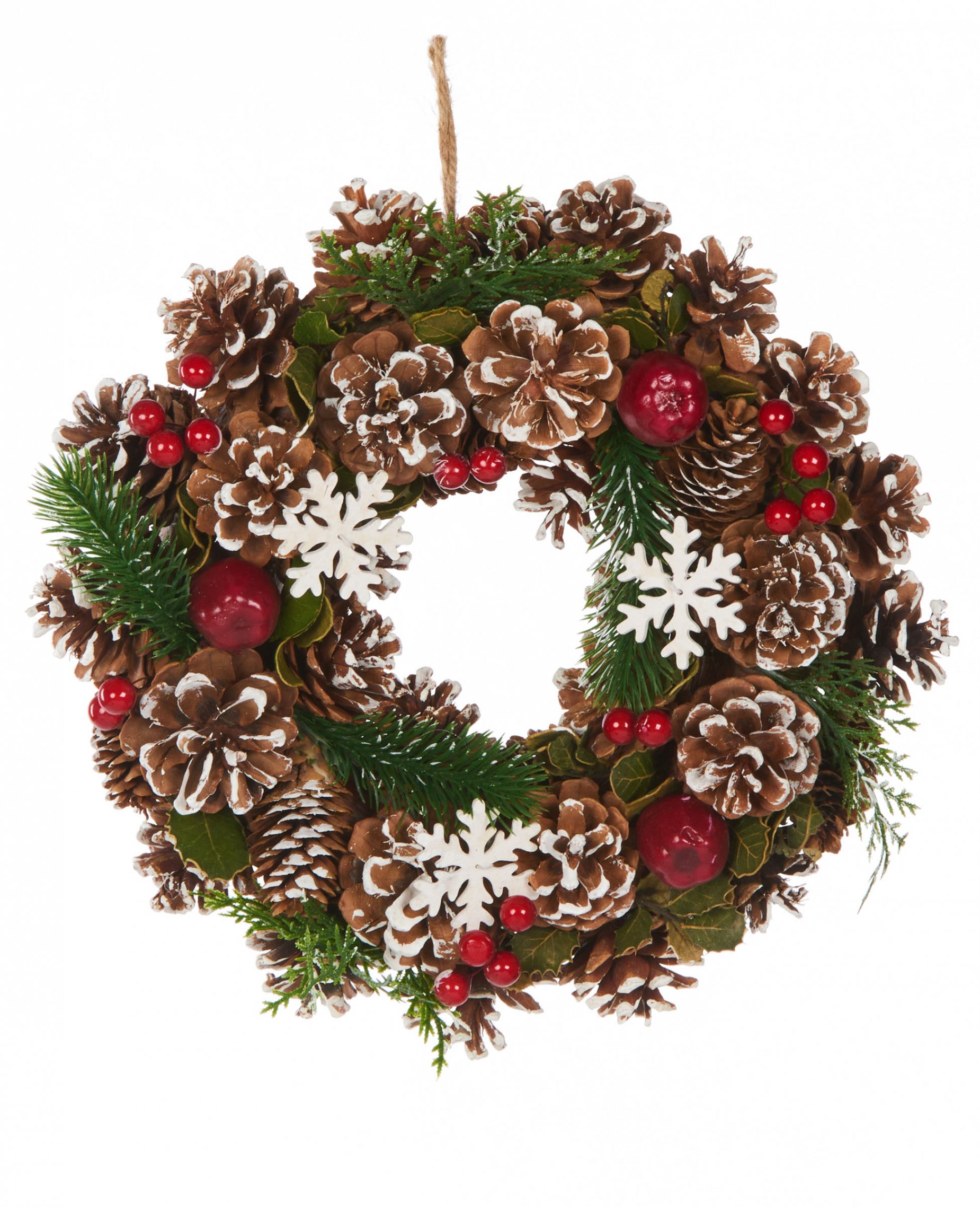 Couronne de Noël traditionnelle 30 cm