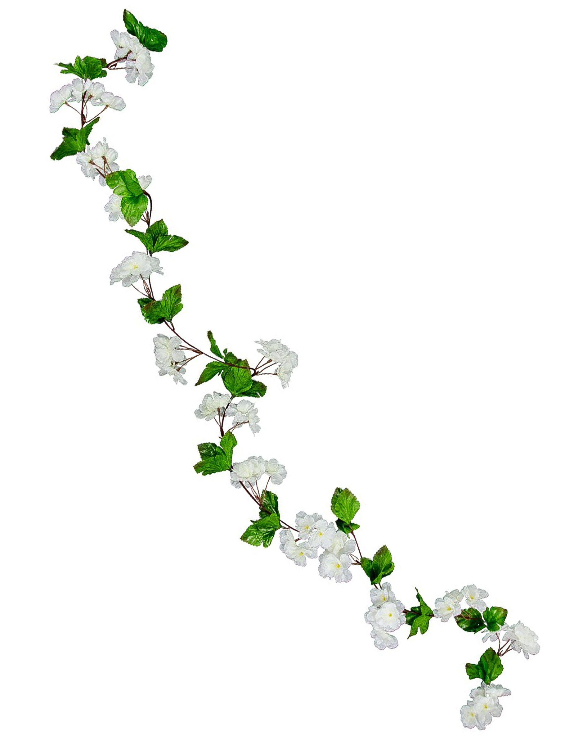 Guirlande de fleurs de cerisier blanche 220 cm
