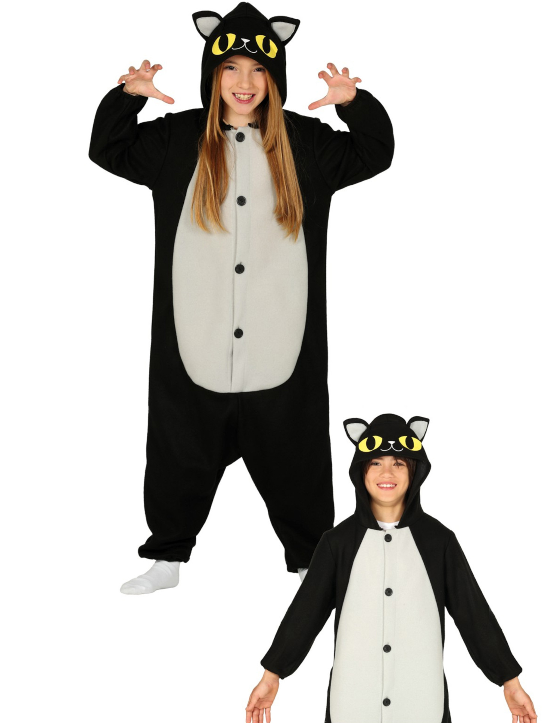 Déguisement combinaison chat noir enfant