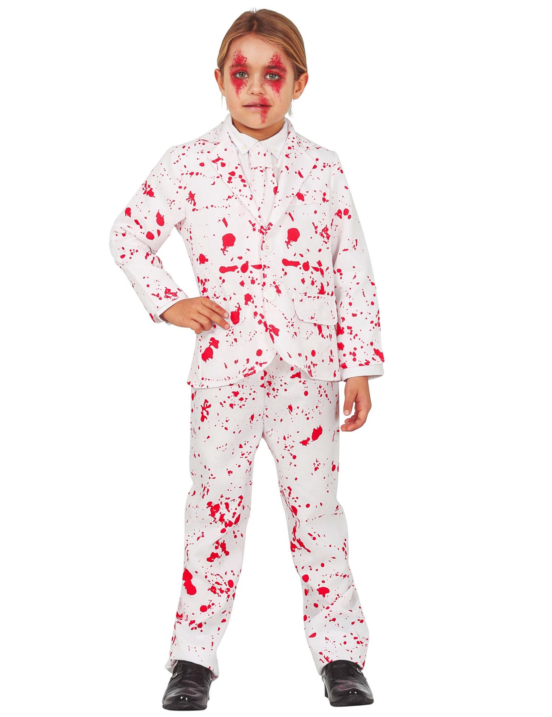 Déguisement costume de marié sanglant garçon