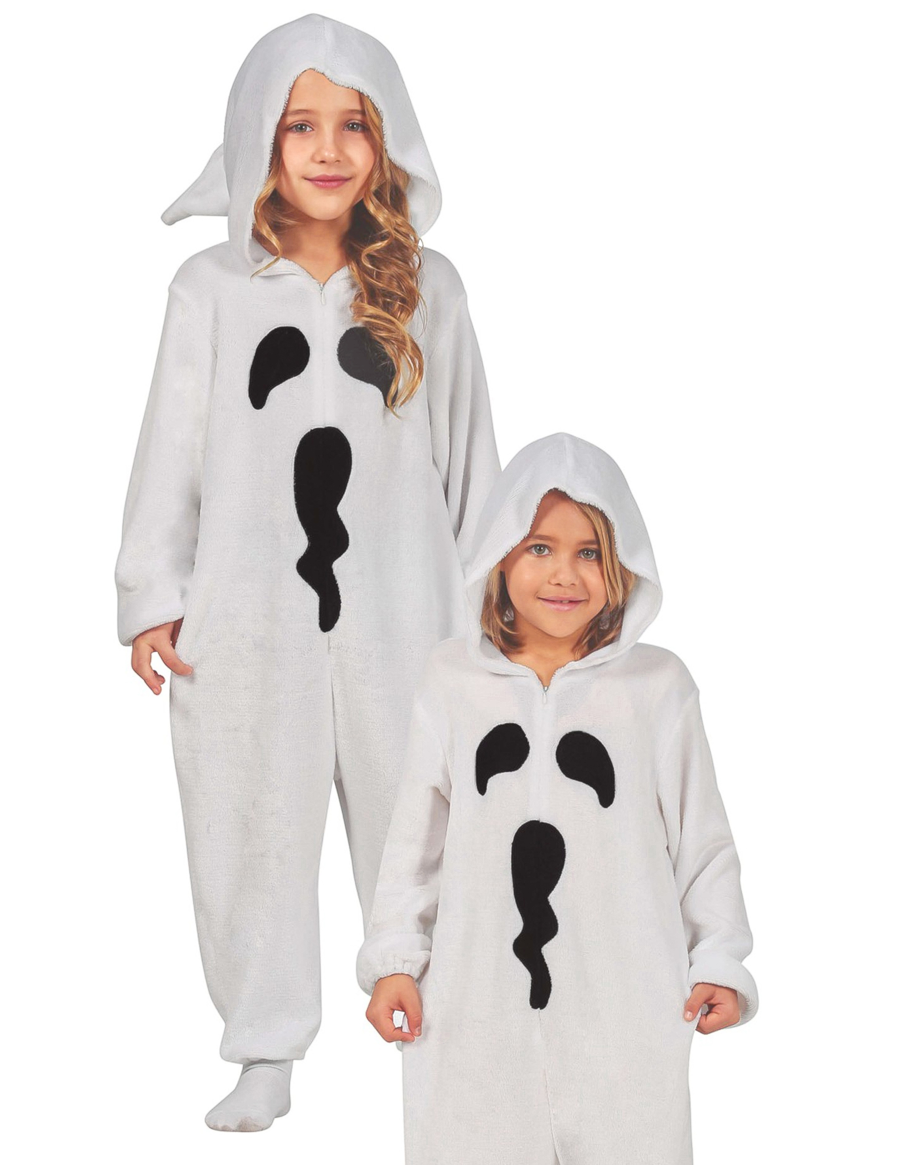 Déguisement combinaison fantôme blanc enfant