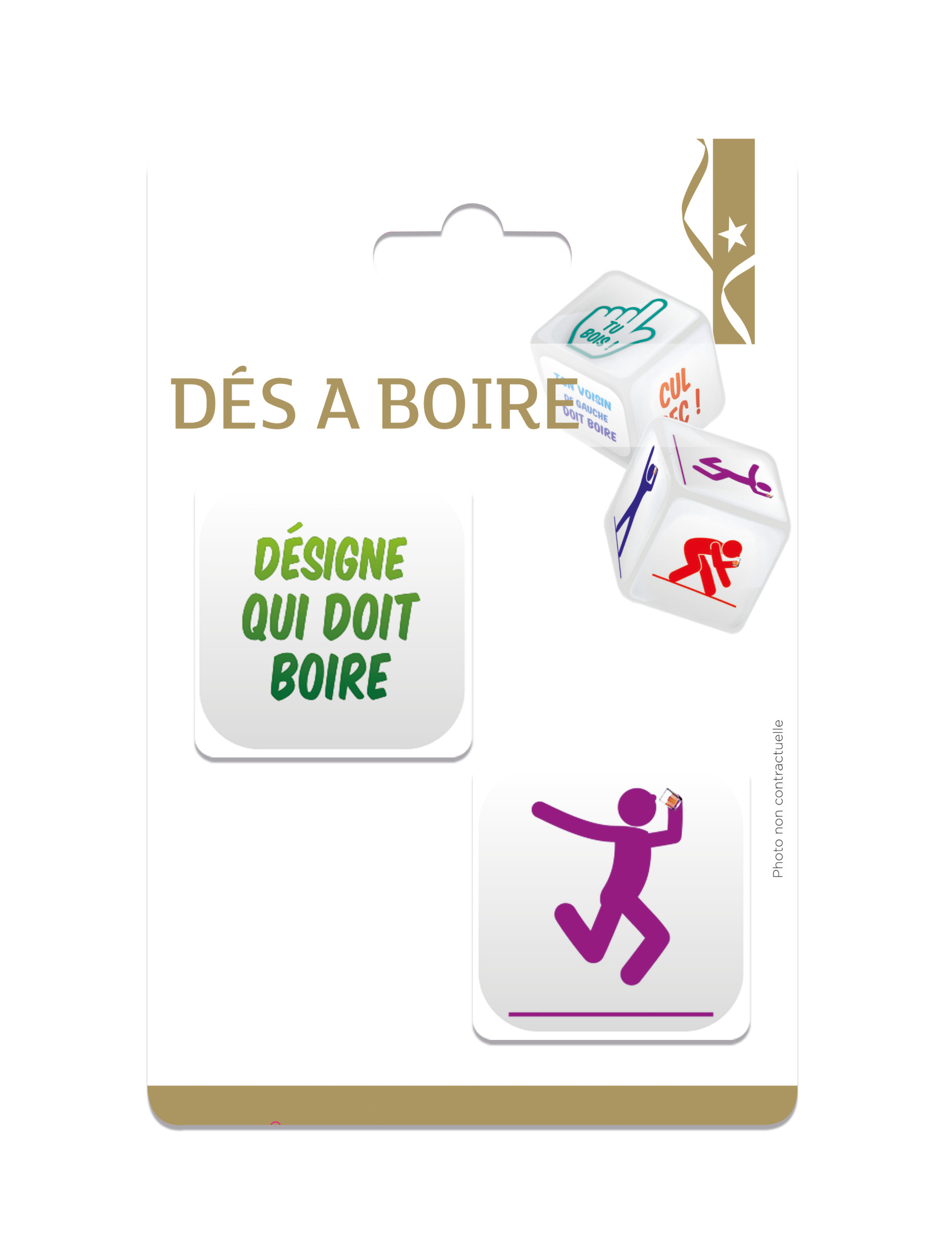 Lot de 2 dés à boire