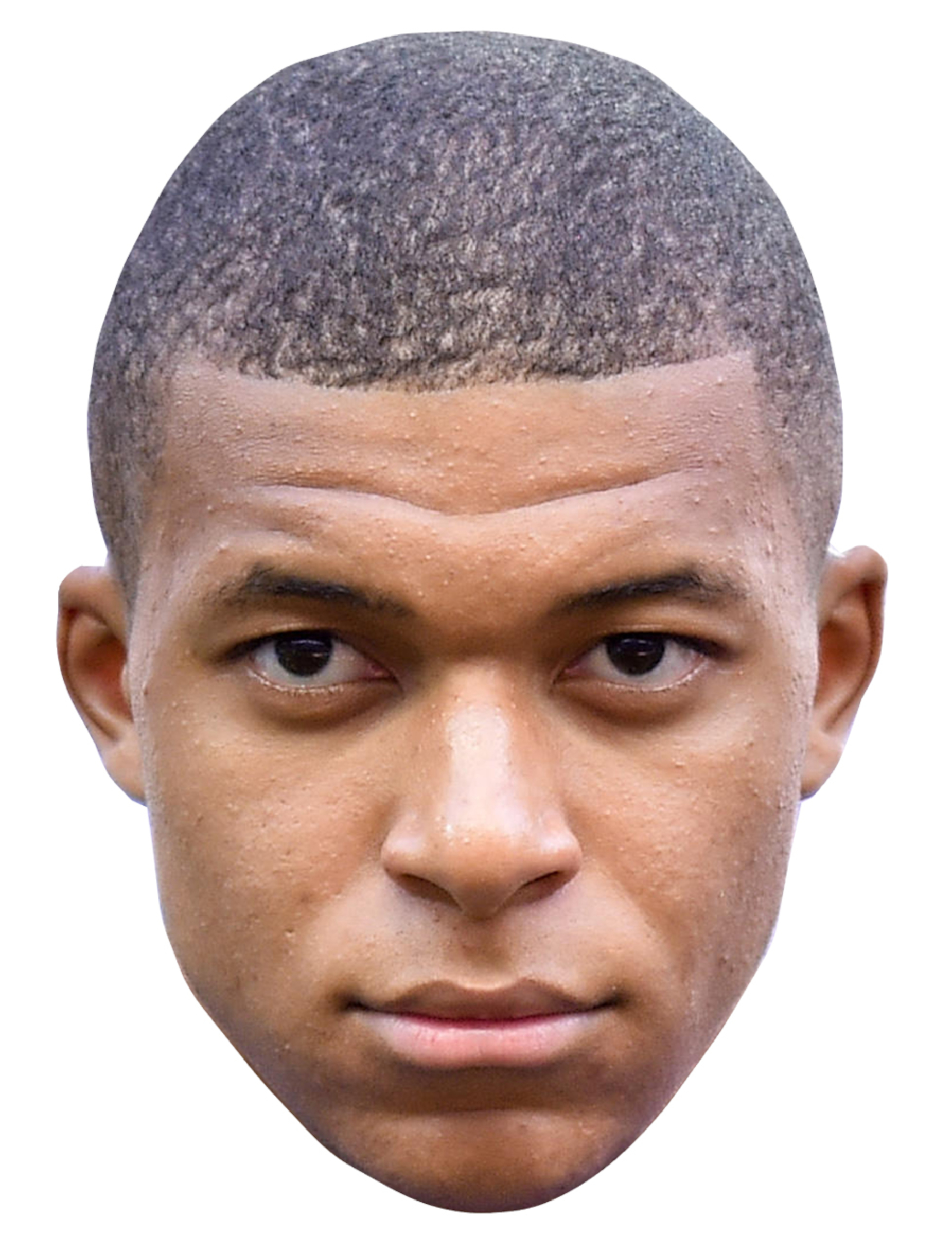 Masque en carton Kylian Mbappé