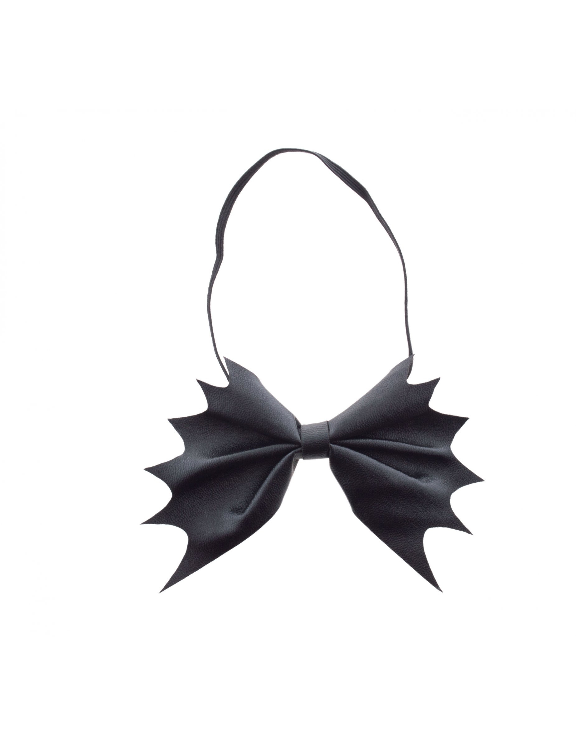N ud papillon chauve-souris noir adulte