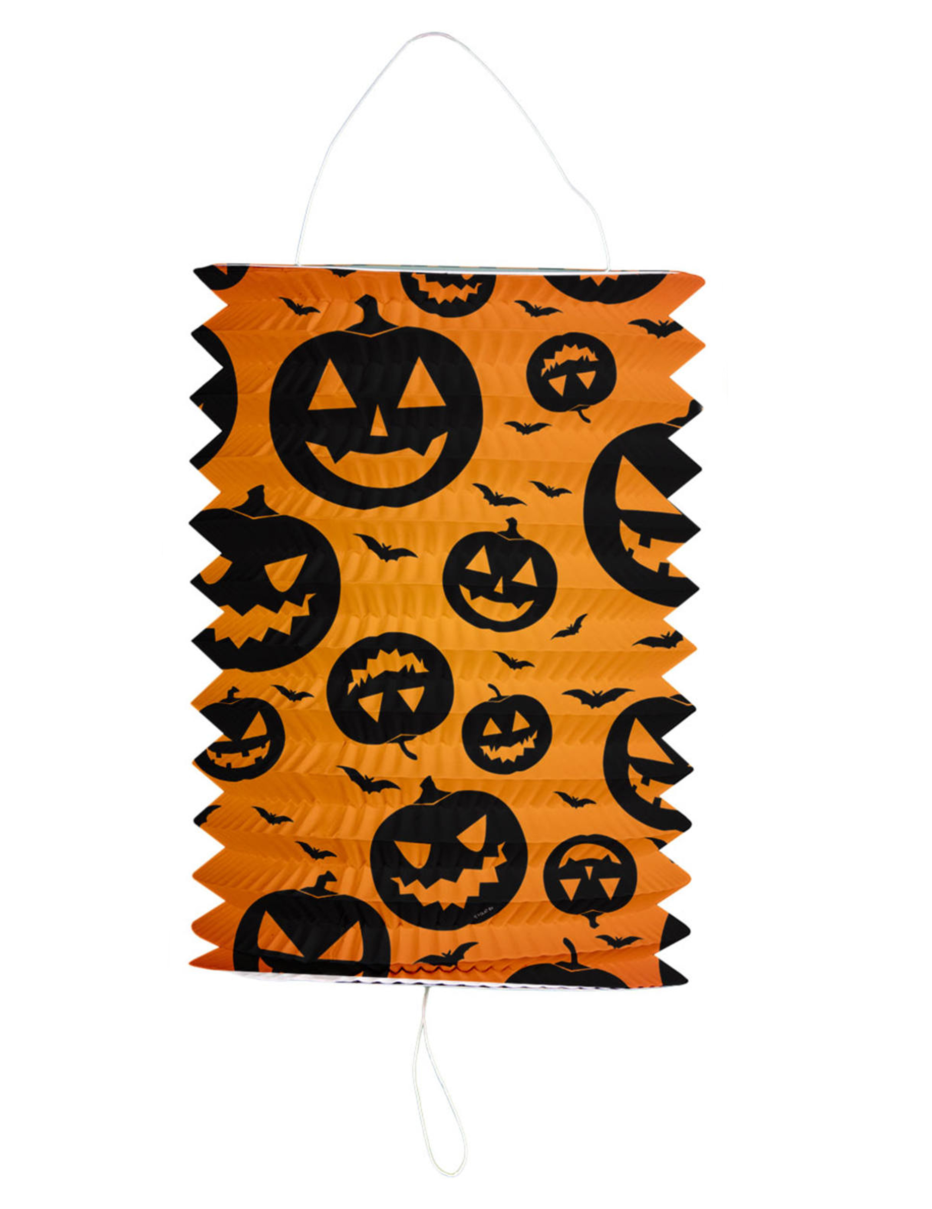 Lampion citrouille Halloween 16 x 22 cm