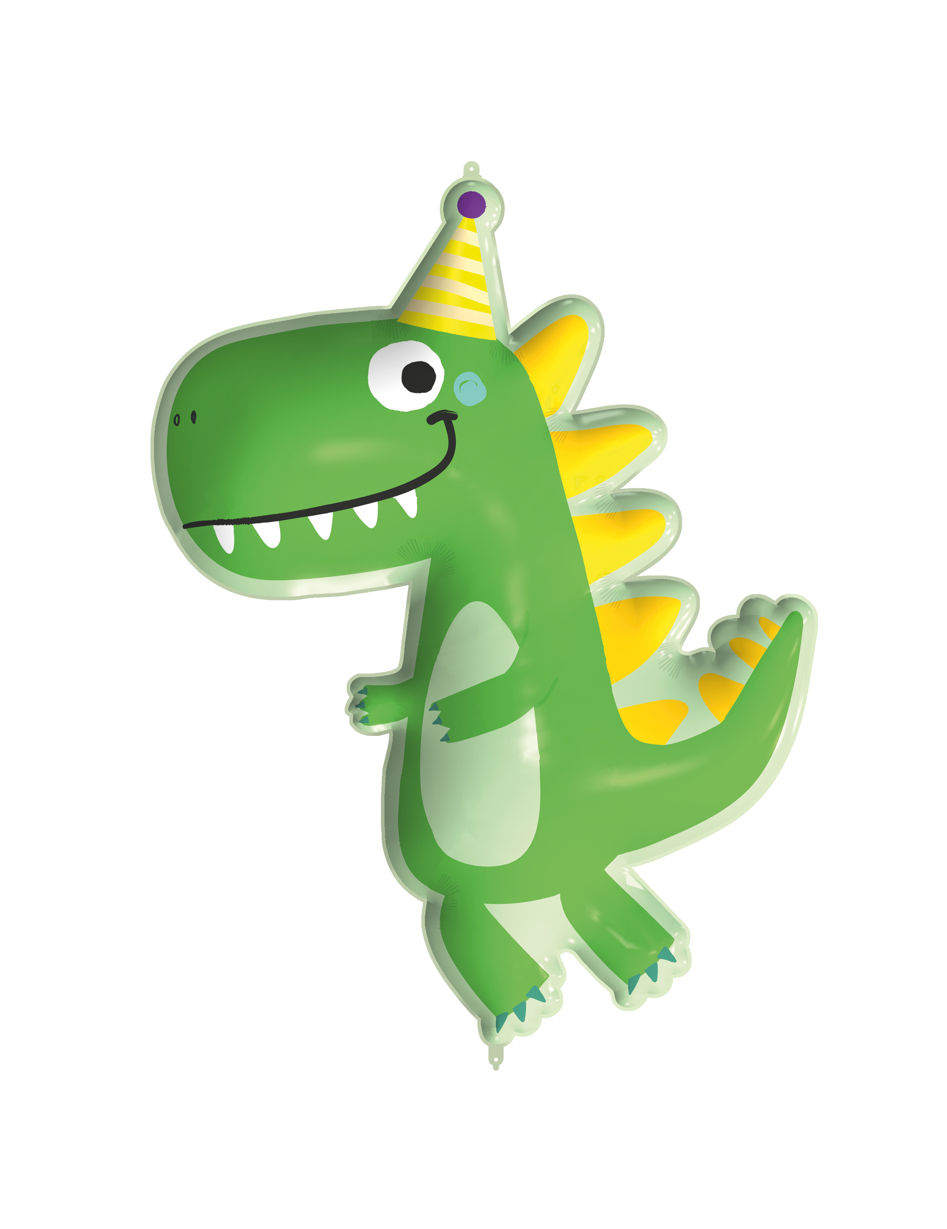 Ballon géant en aluminium Dinosaure 95 cm