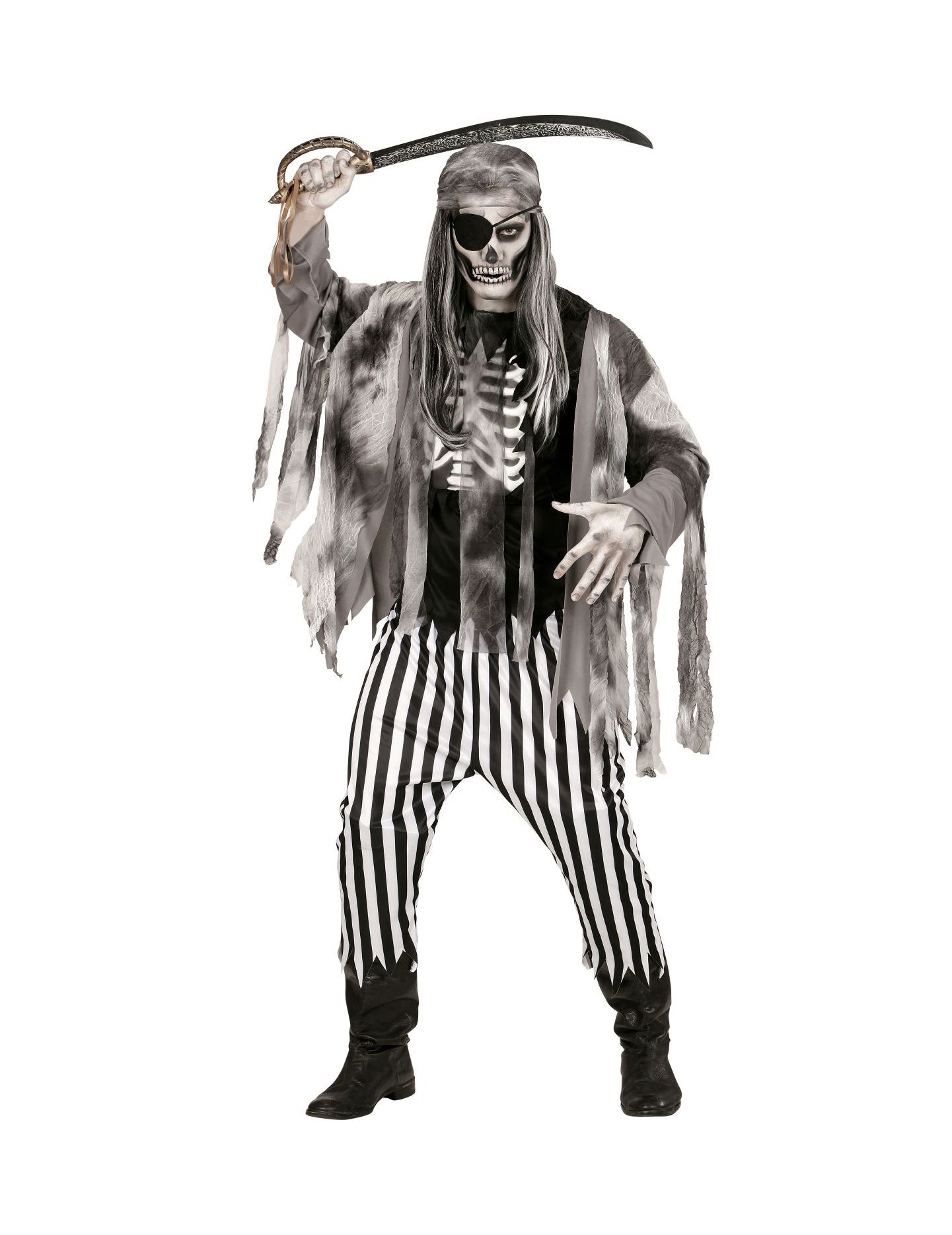 Déguisement pirate squelette fantôme homme