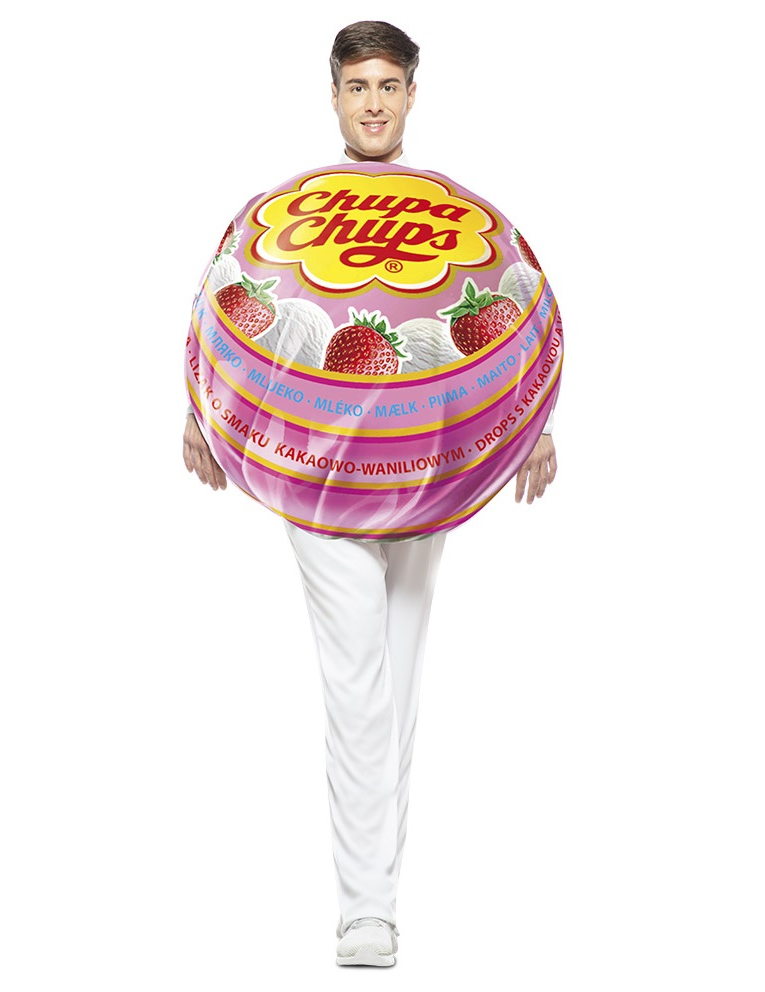Déguisement sucette Chupa Chups adulte