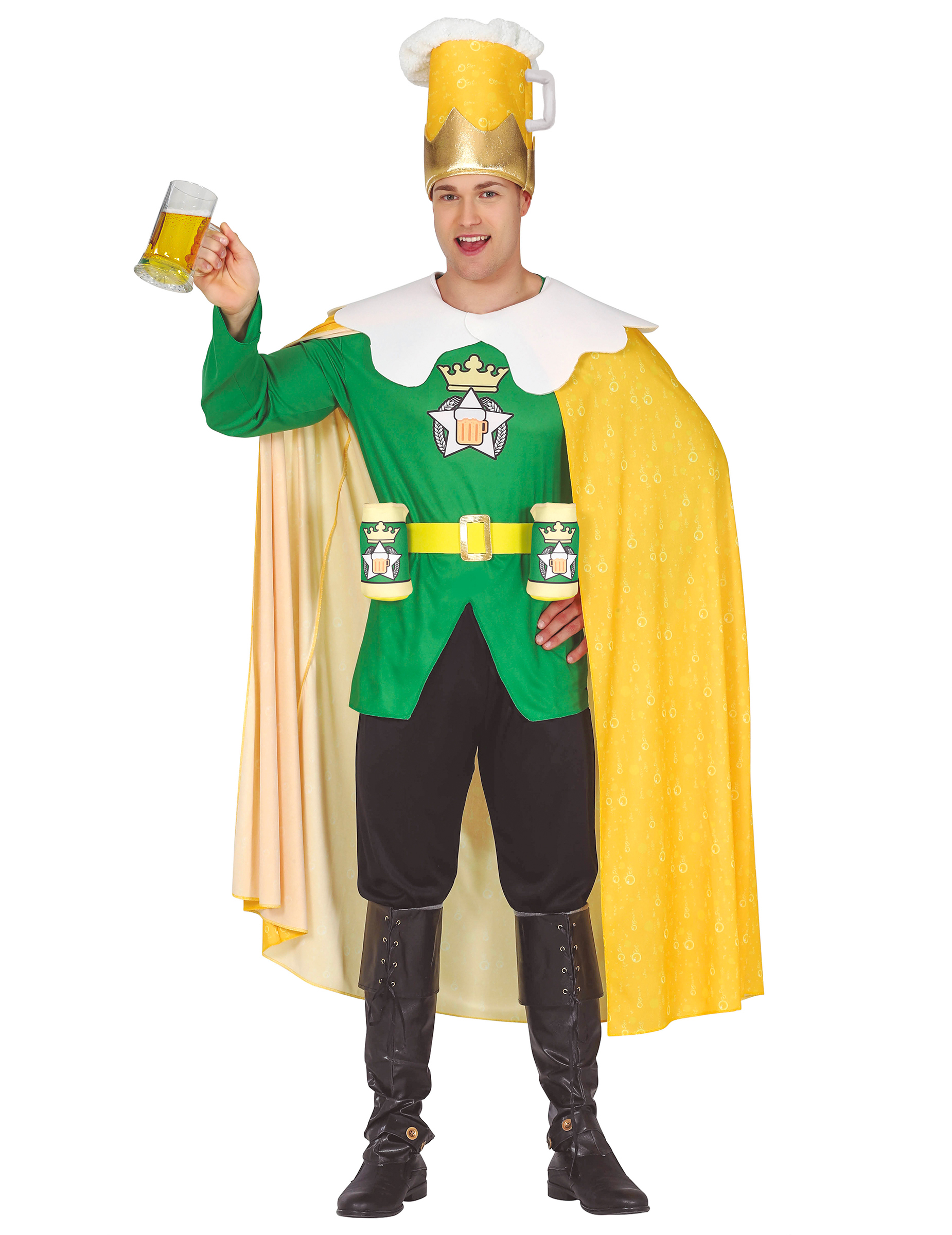 Déguisement humoristique roi de la bière adulte