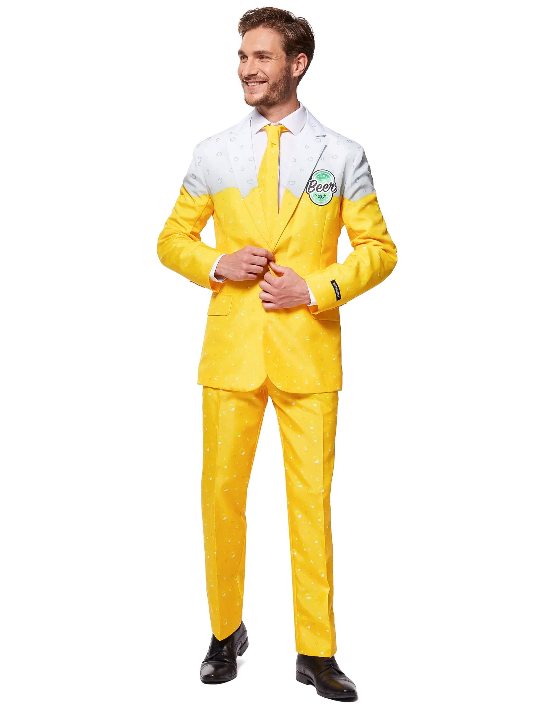 Costume Mr Bière jaune Suitmeisters adulte