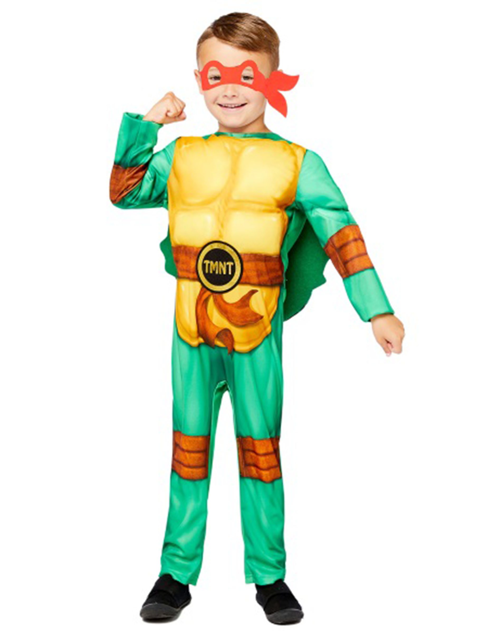 Déguisement Tortue Ninja avec 4 masques enfant