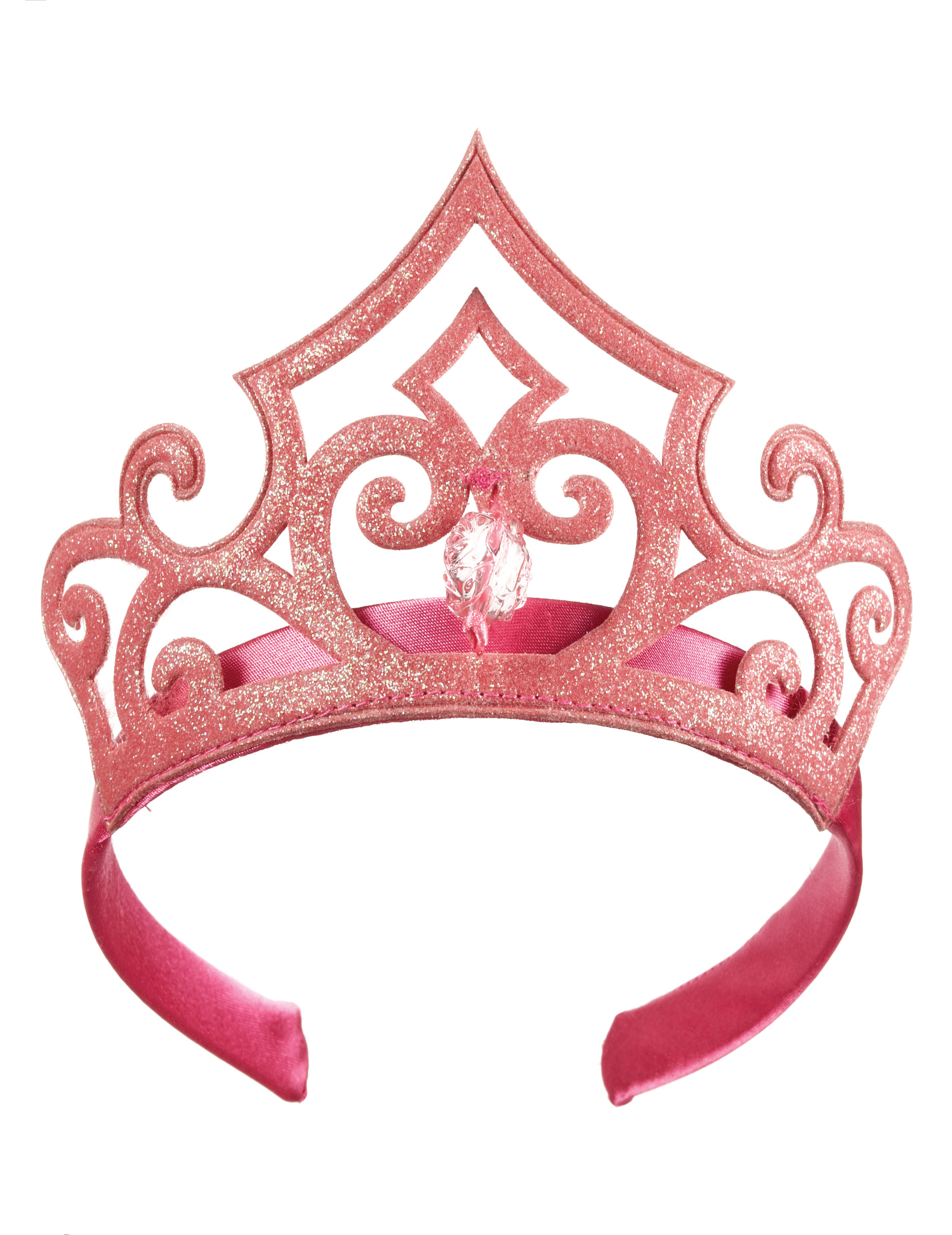 Tiare rose à paillettes Aurore enfant