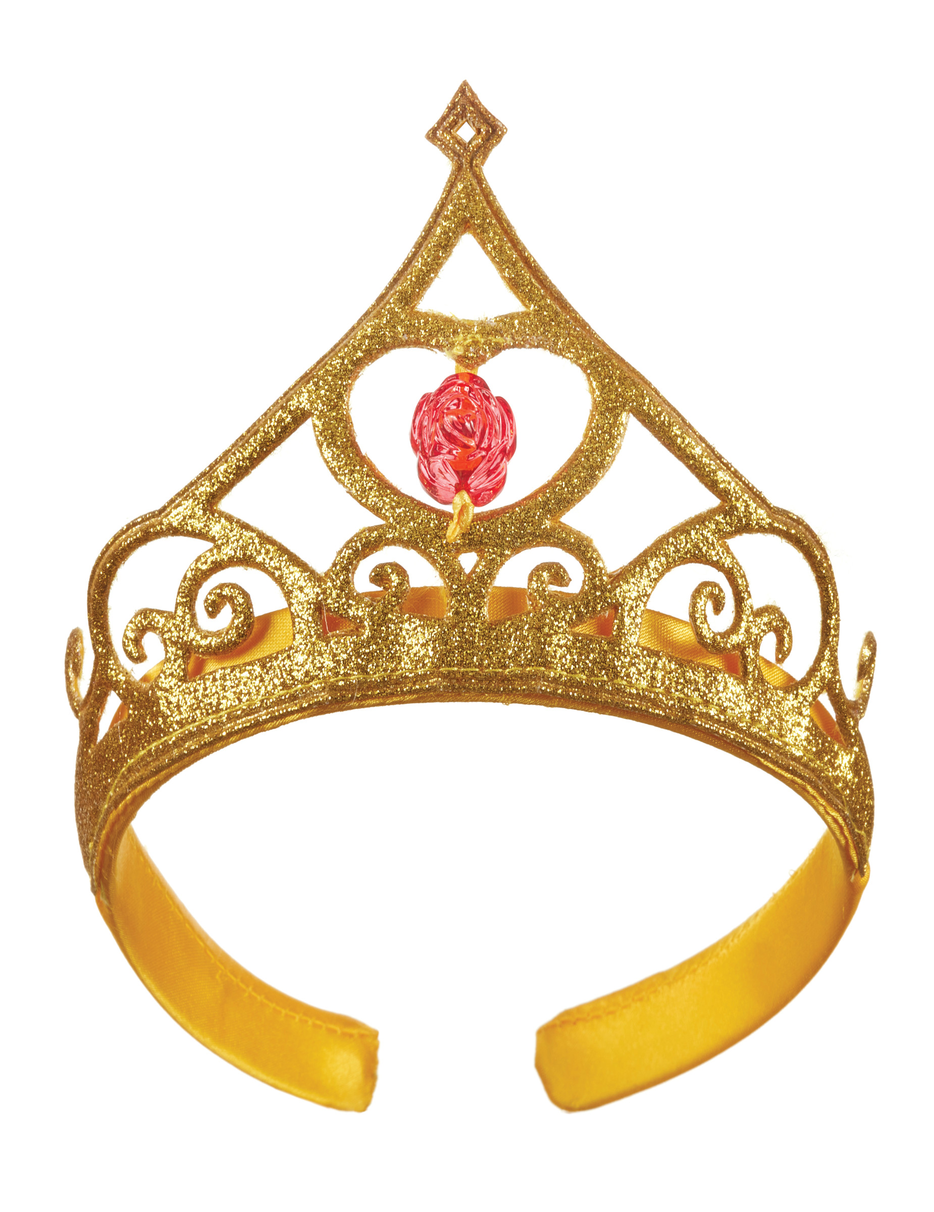 Tiare dorée à paillettes Belle enfant