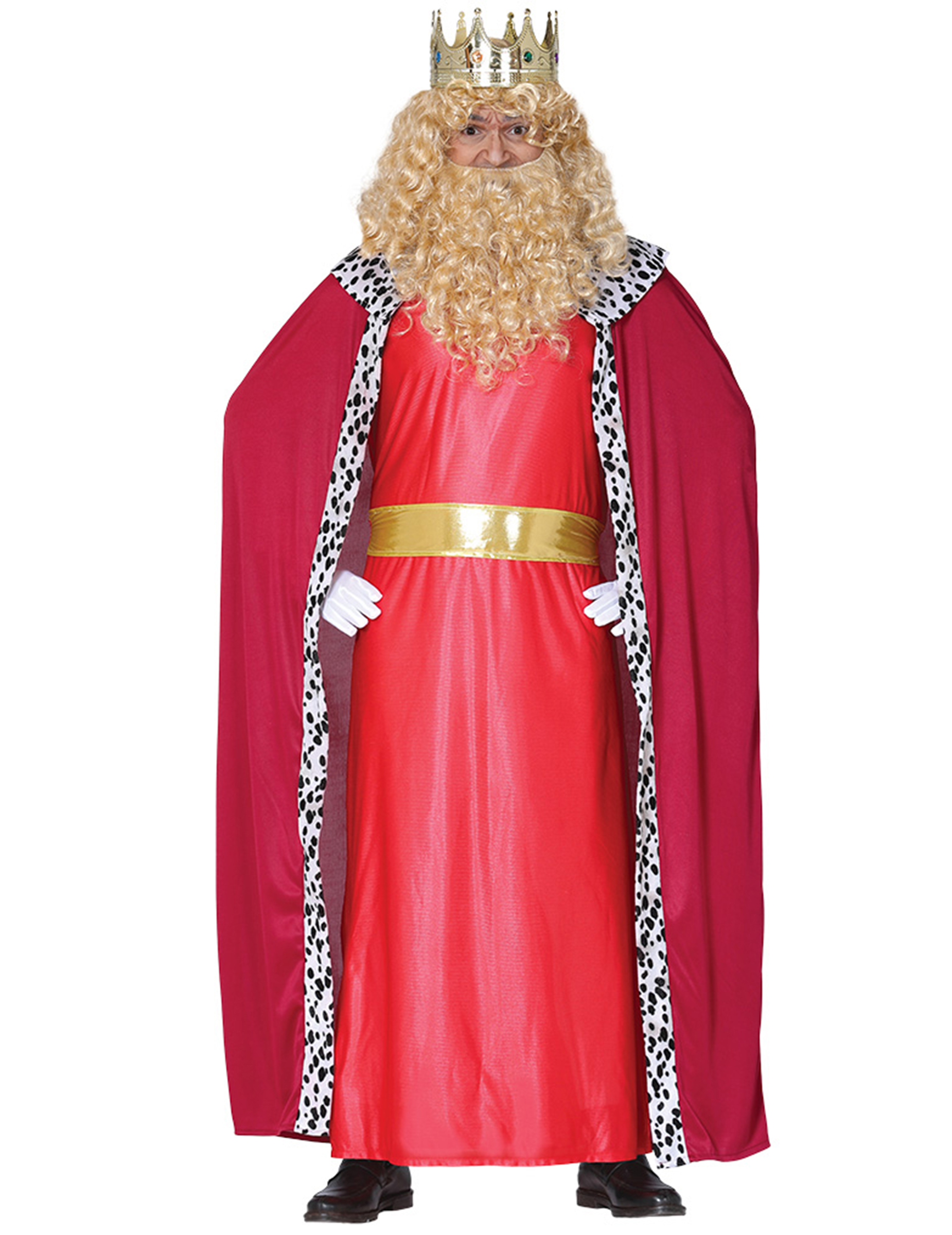 Déguisement roi mage rouge adulte